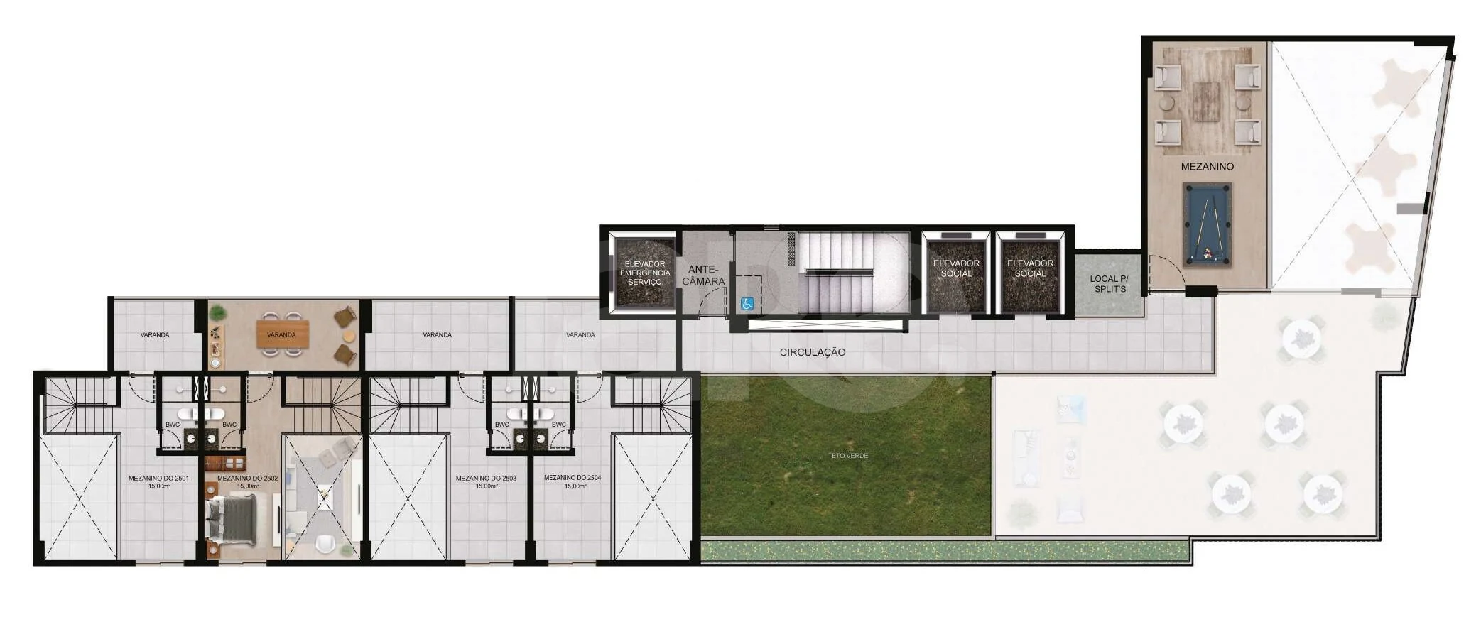 Planta — Pavimento 26