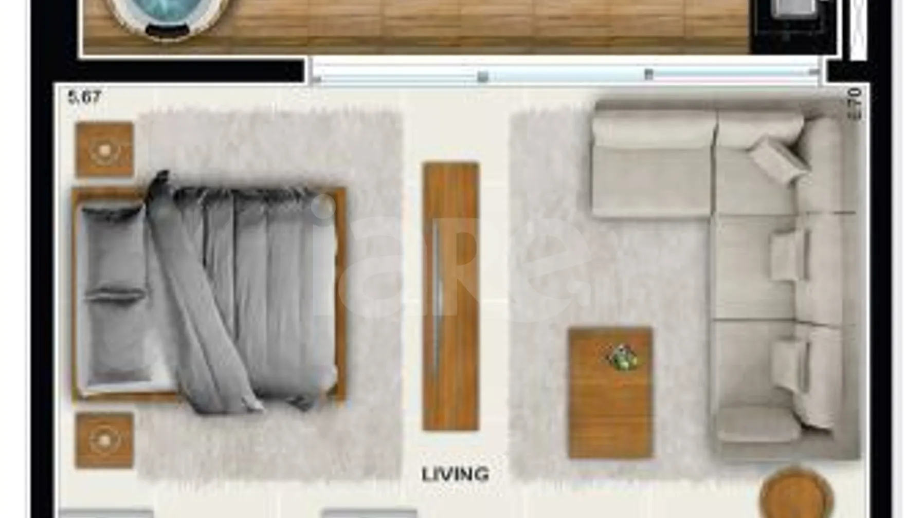 Planta — Garden 67,3 m²
