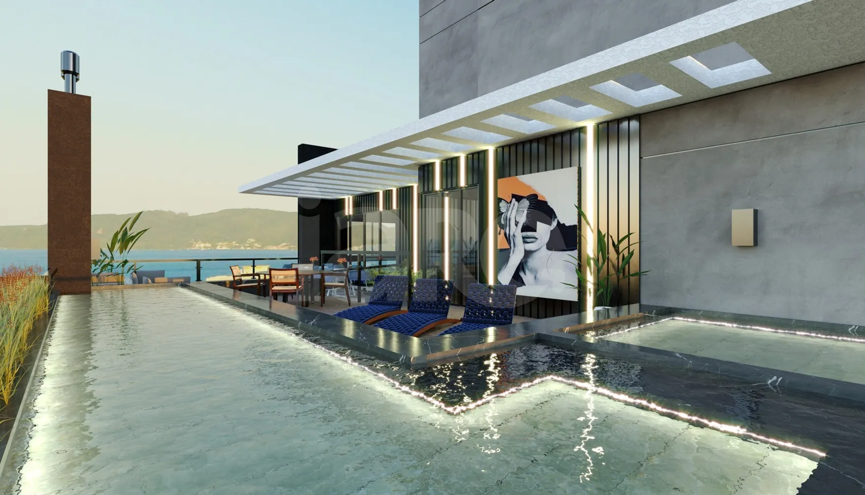 Joe Residence - Garden com 97,51 m², em Meia Praia — foto 8