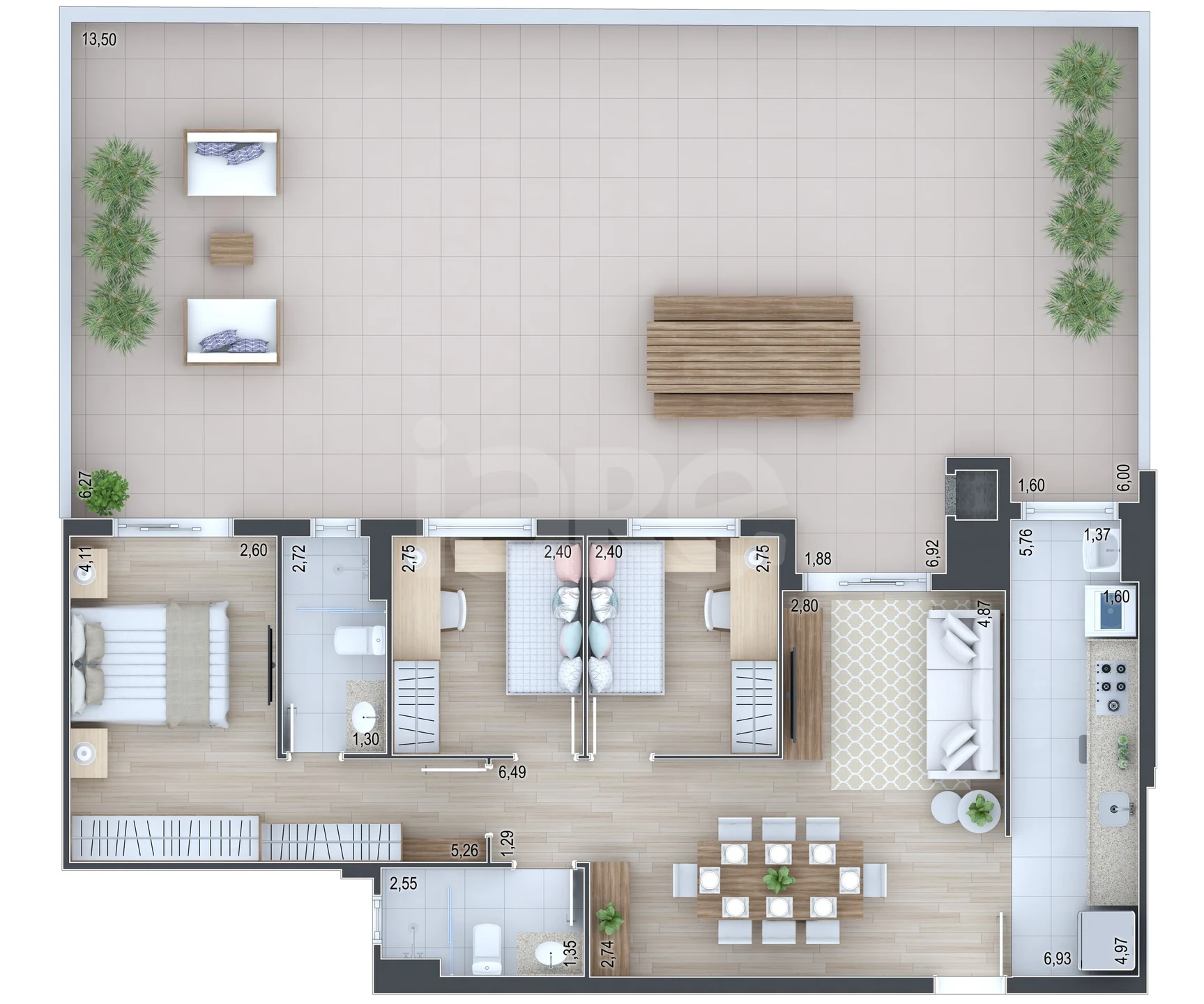 Planta — Garden 161,21 m²
