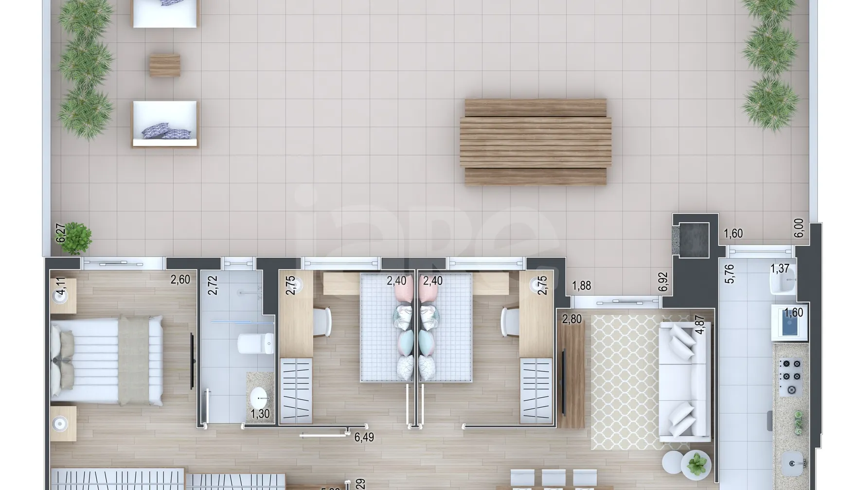 Planta — Garden 161,21 m²