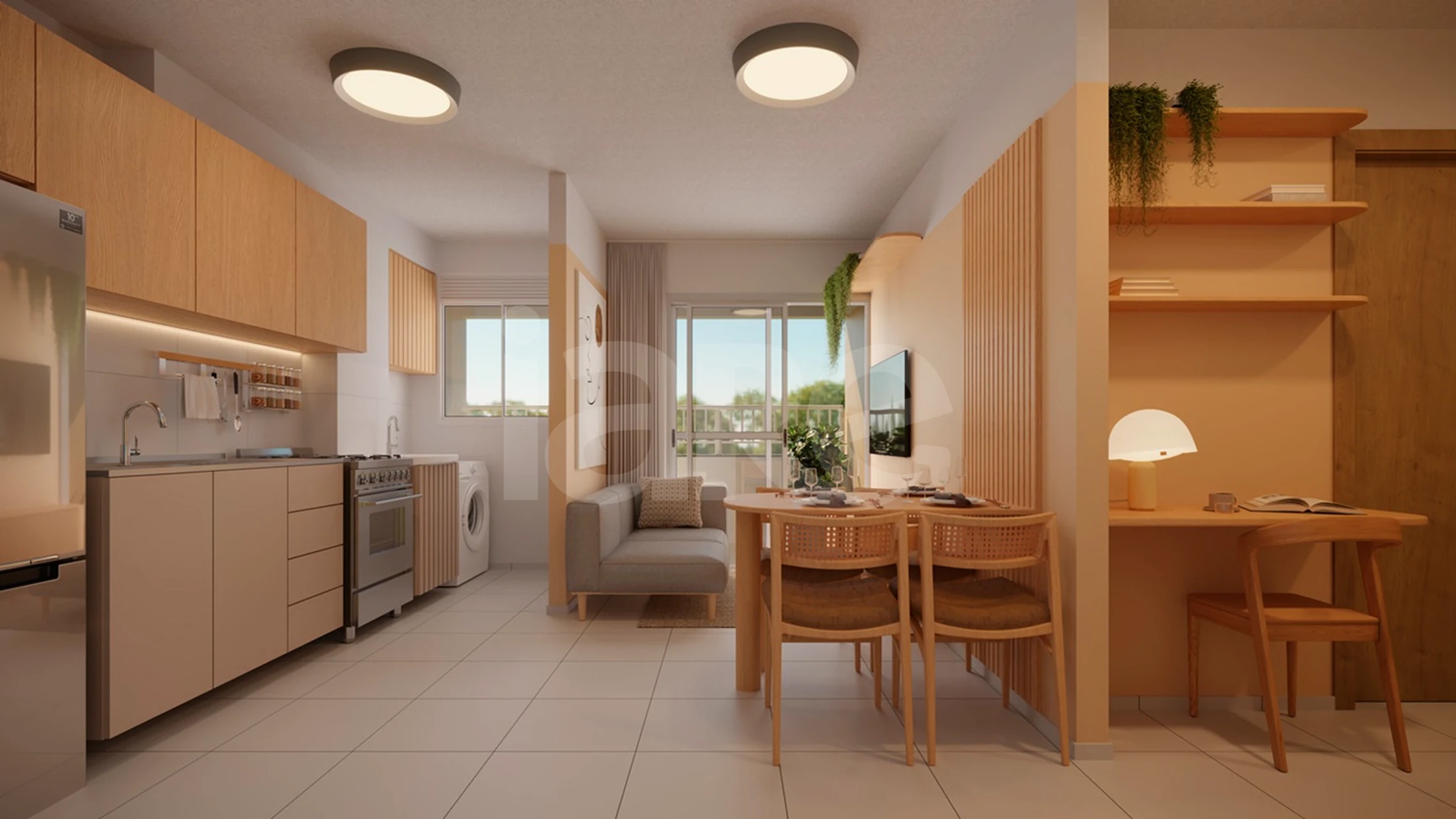 Primavera Garden - Apartamento com 36,56 m², em Jardim Primavera — foto 2
