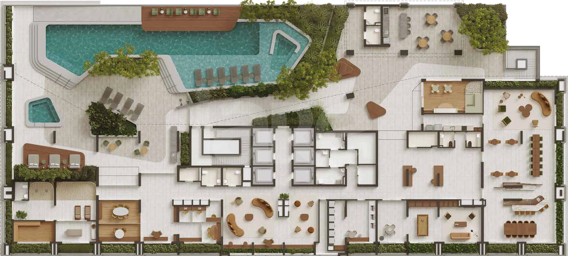 Planta — Pavimento lazer
