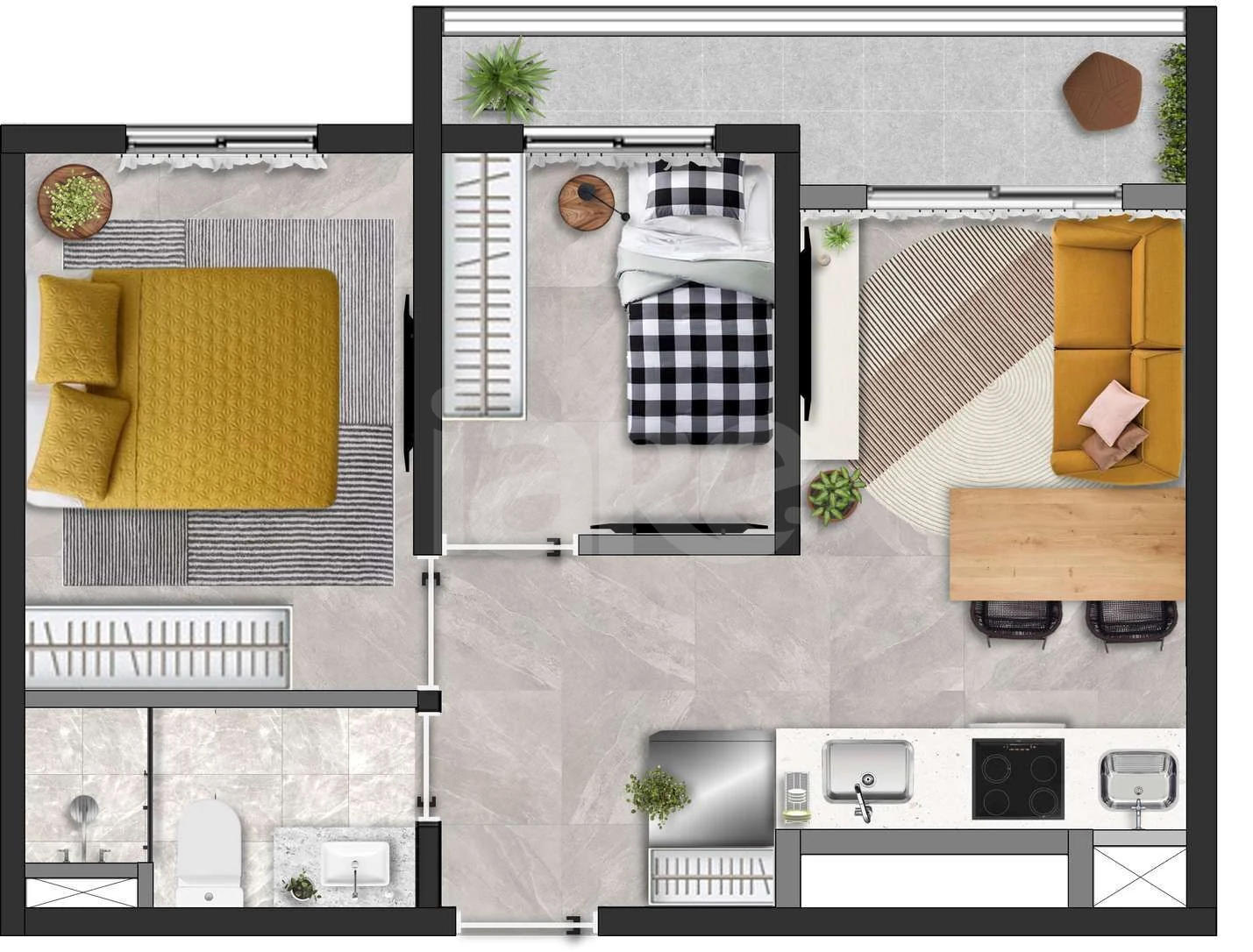 Planta — Garden 41,65 m²