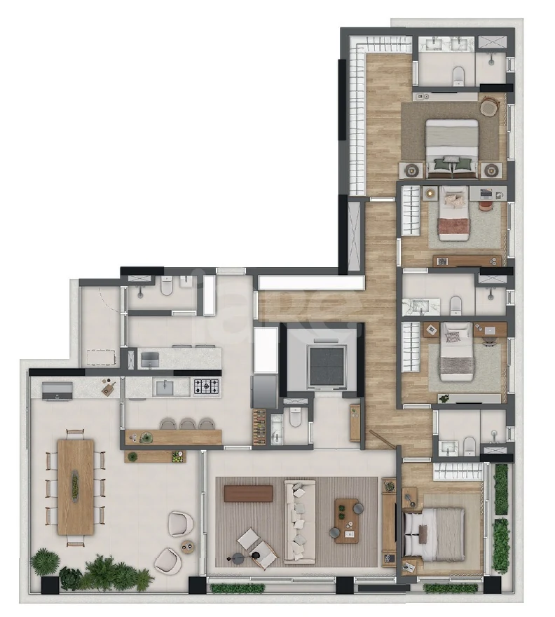 Planta — Apartamento 182,69 m²
