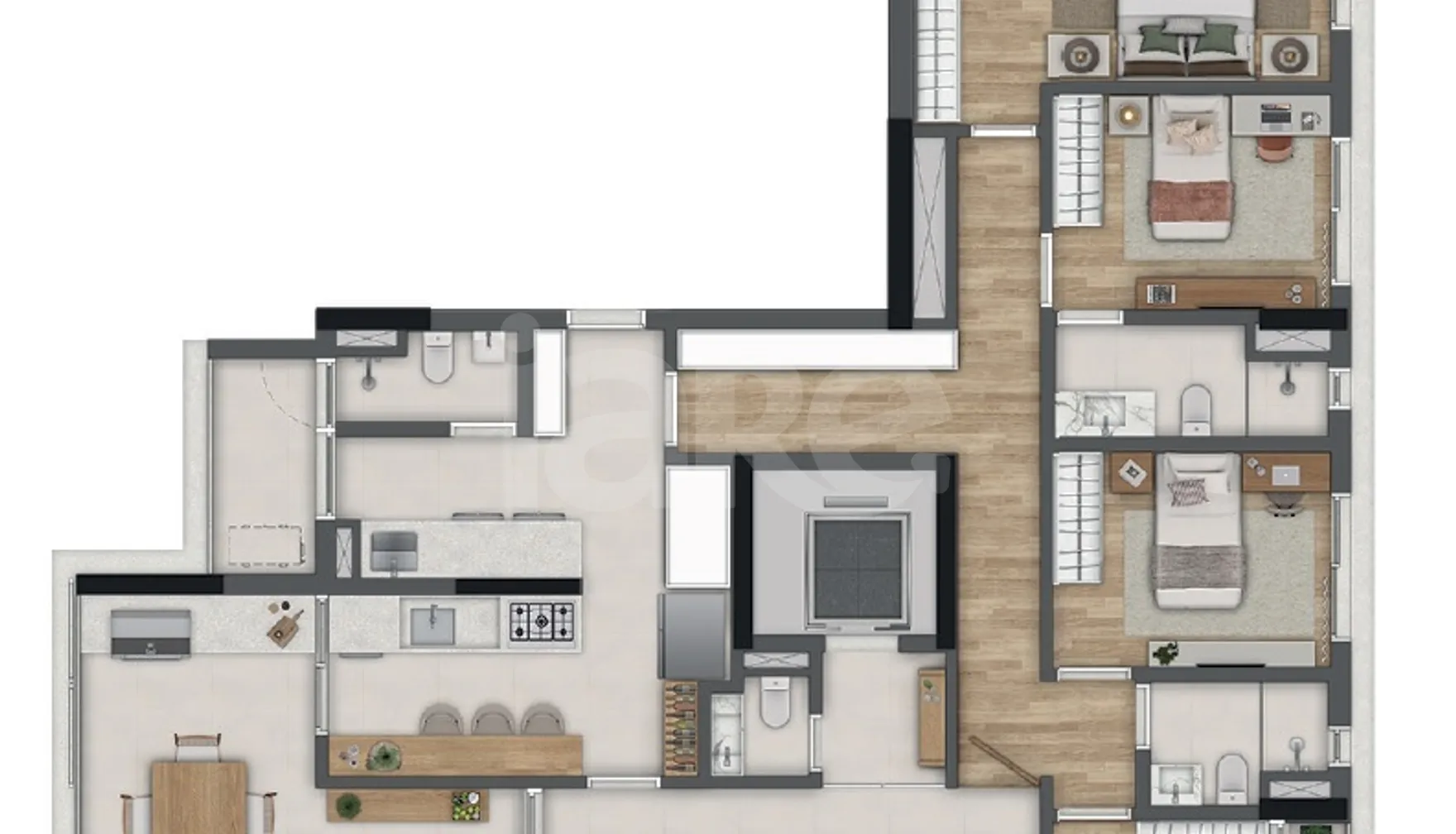 Planta — Apartamento 182,69 m²