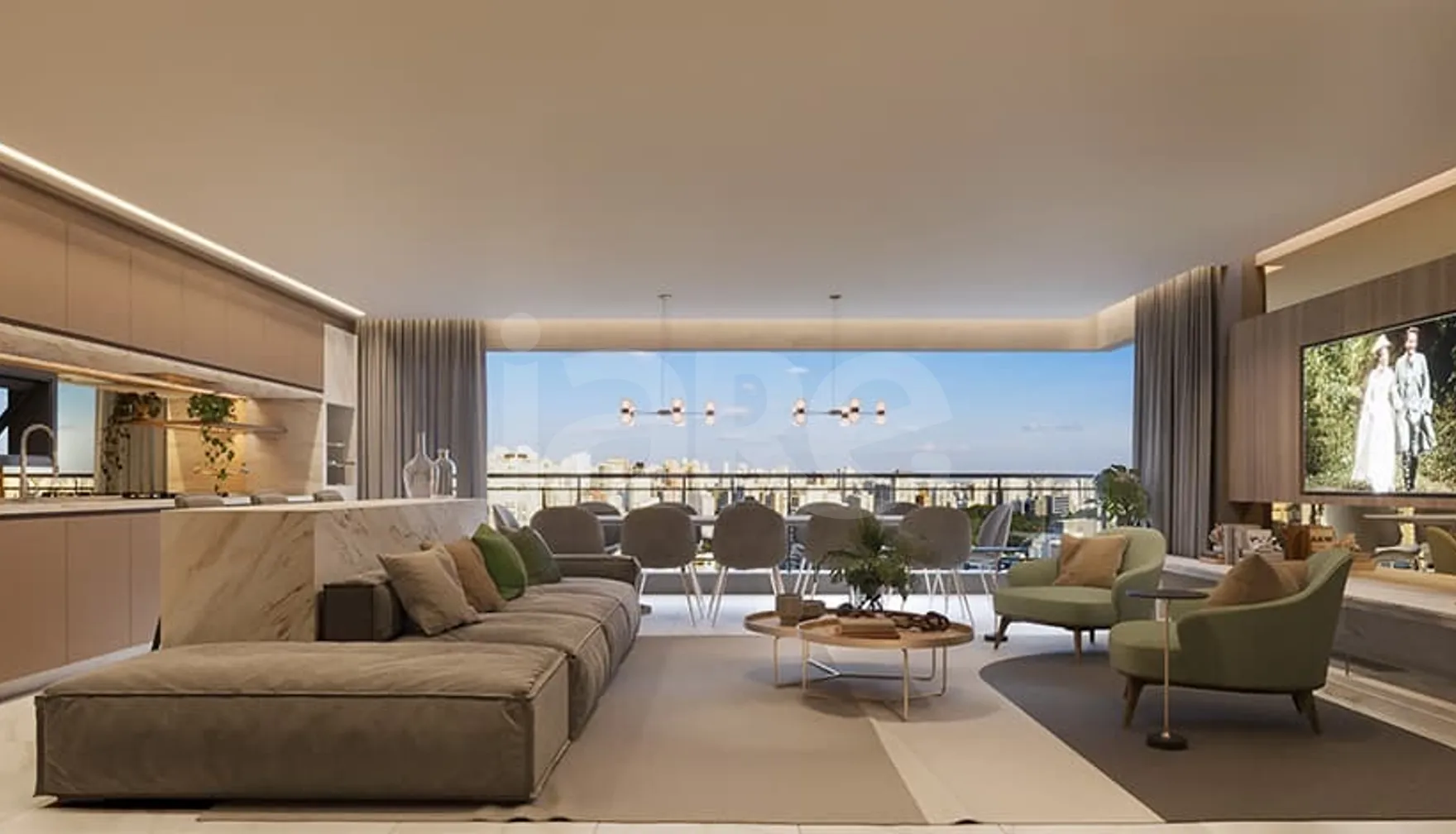 Griffe - Apartamento com 123,07 m², em Centro — foto 2