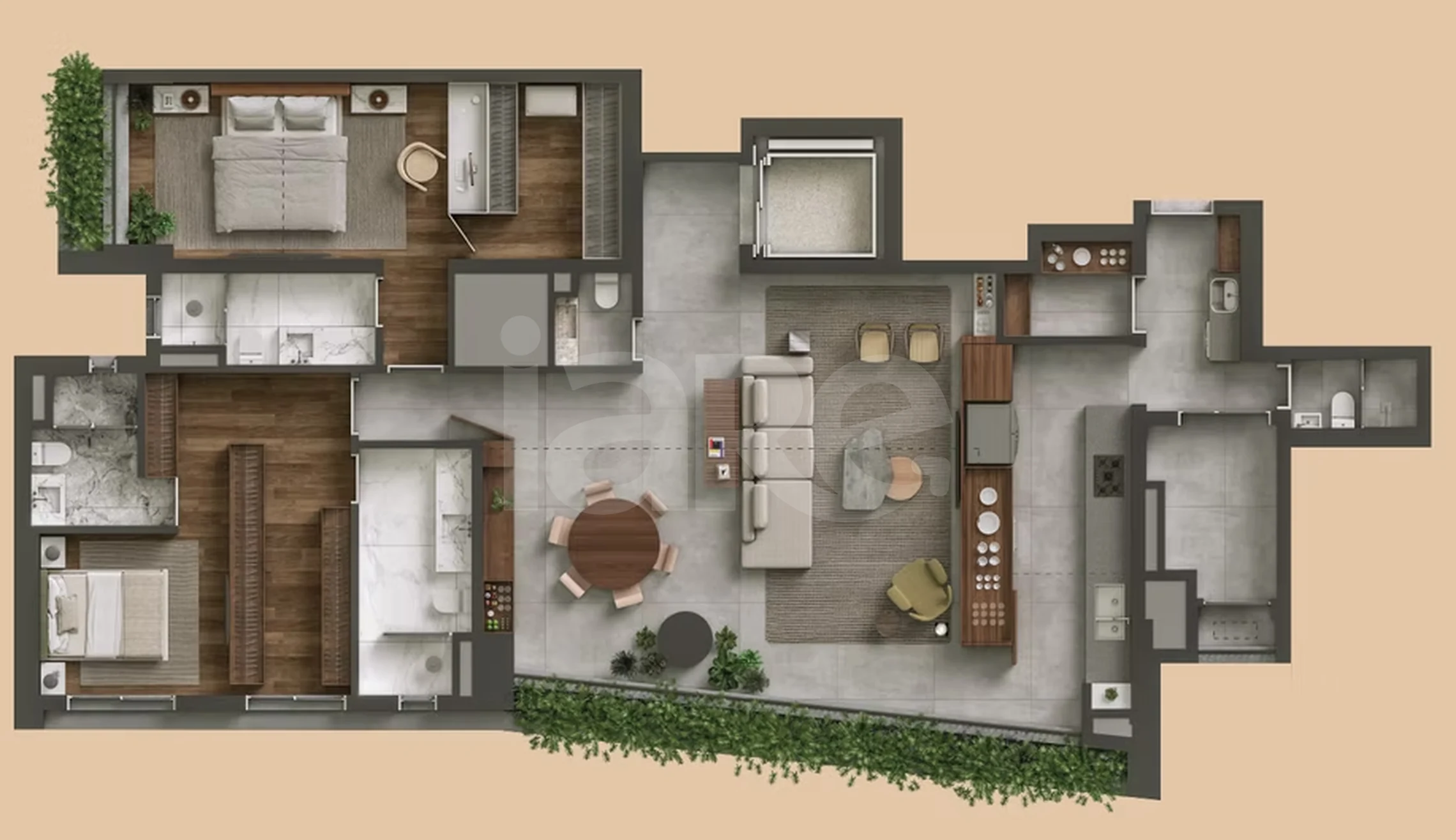 Planta — Garden 158,91 m²