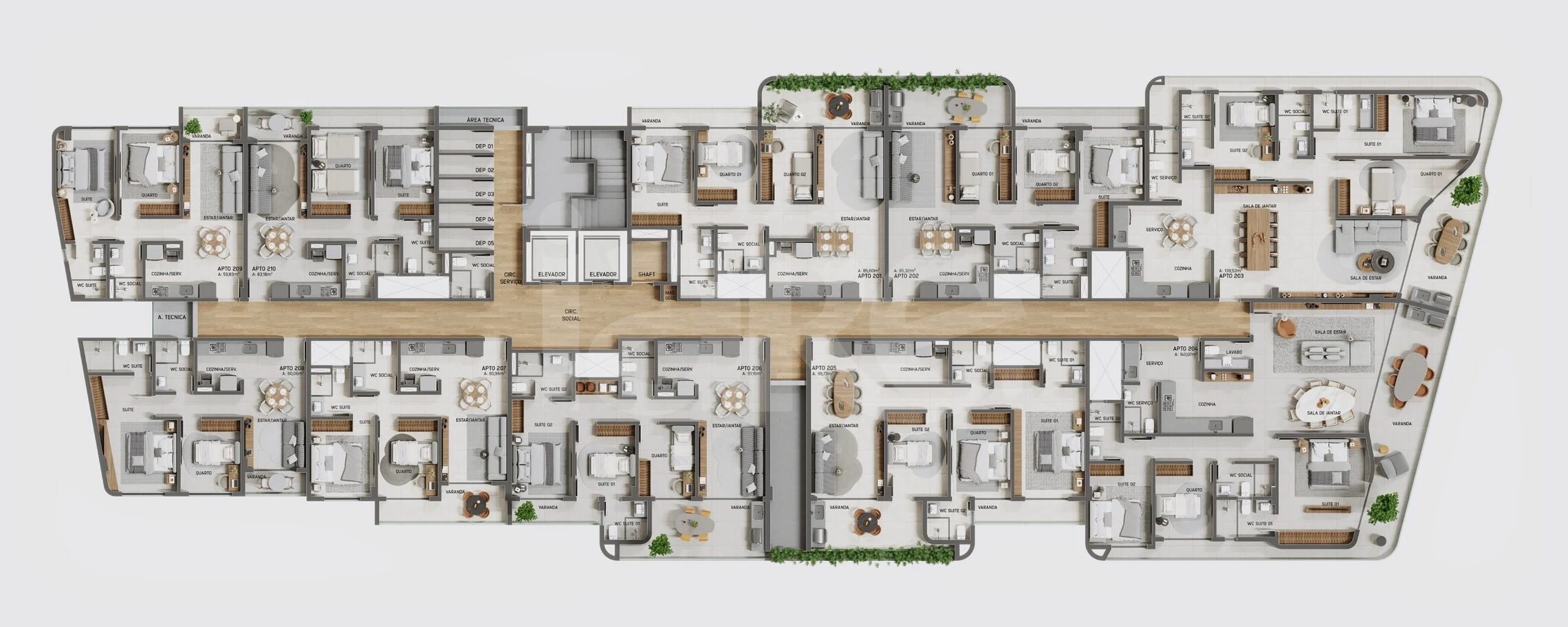 Planta — Pavimento 2