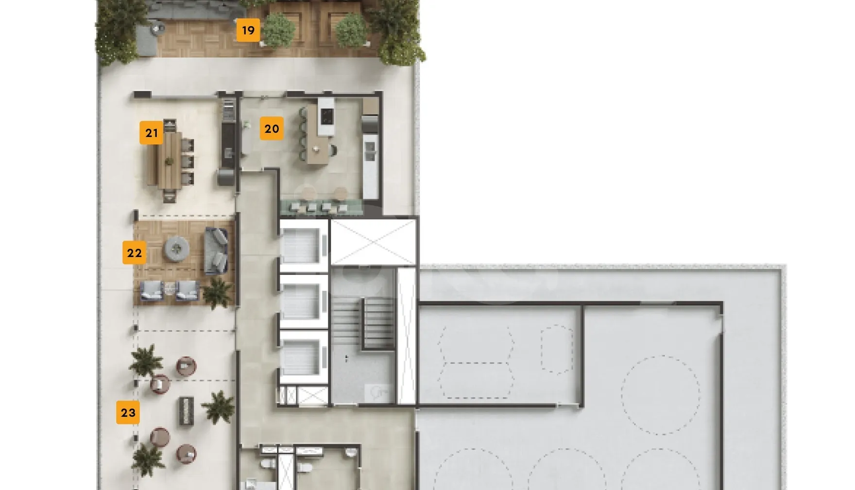 Planta — Pavimento 19