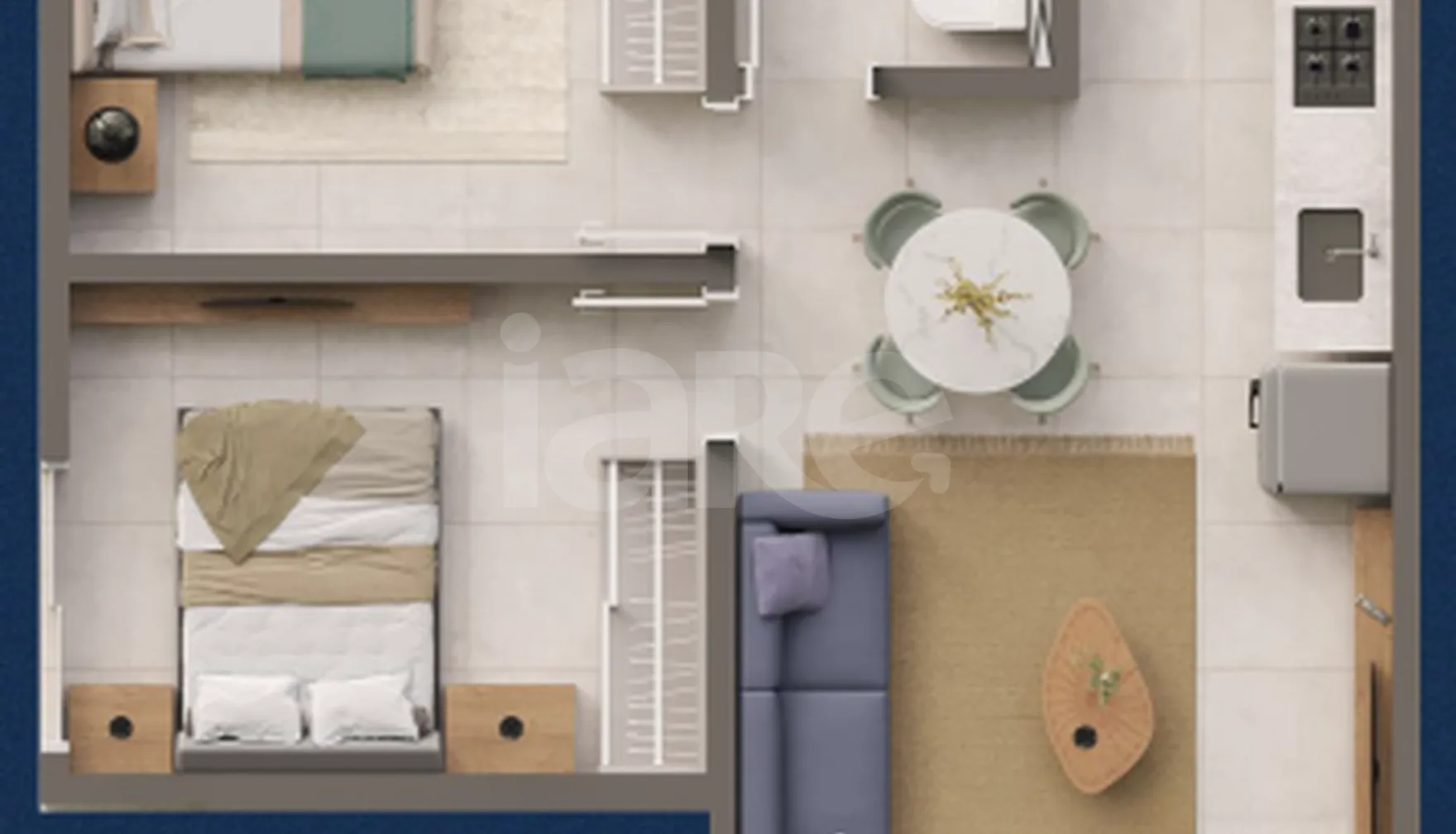 Planta — Apartamento 46,19 m²