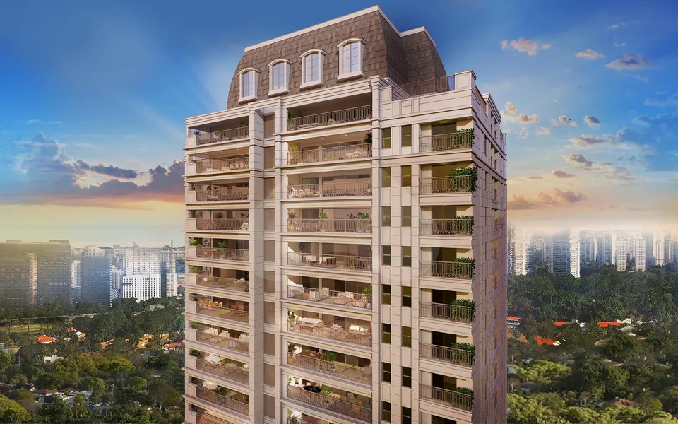 Château Jardin Harmonie - Apartamento com 185,1 m², em Vila Tramontano — foto 2