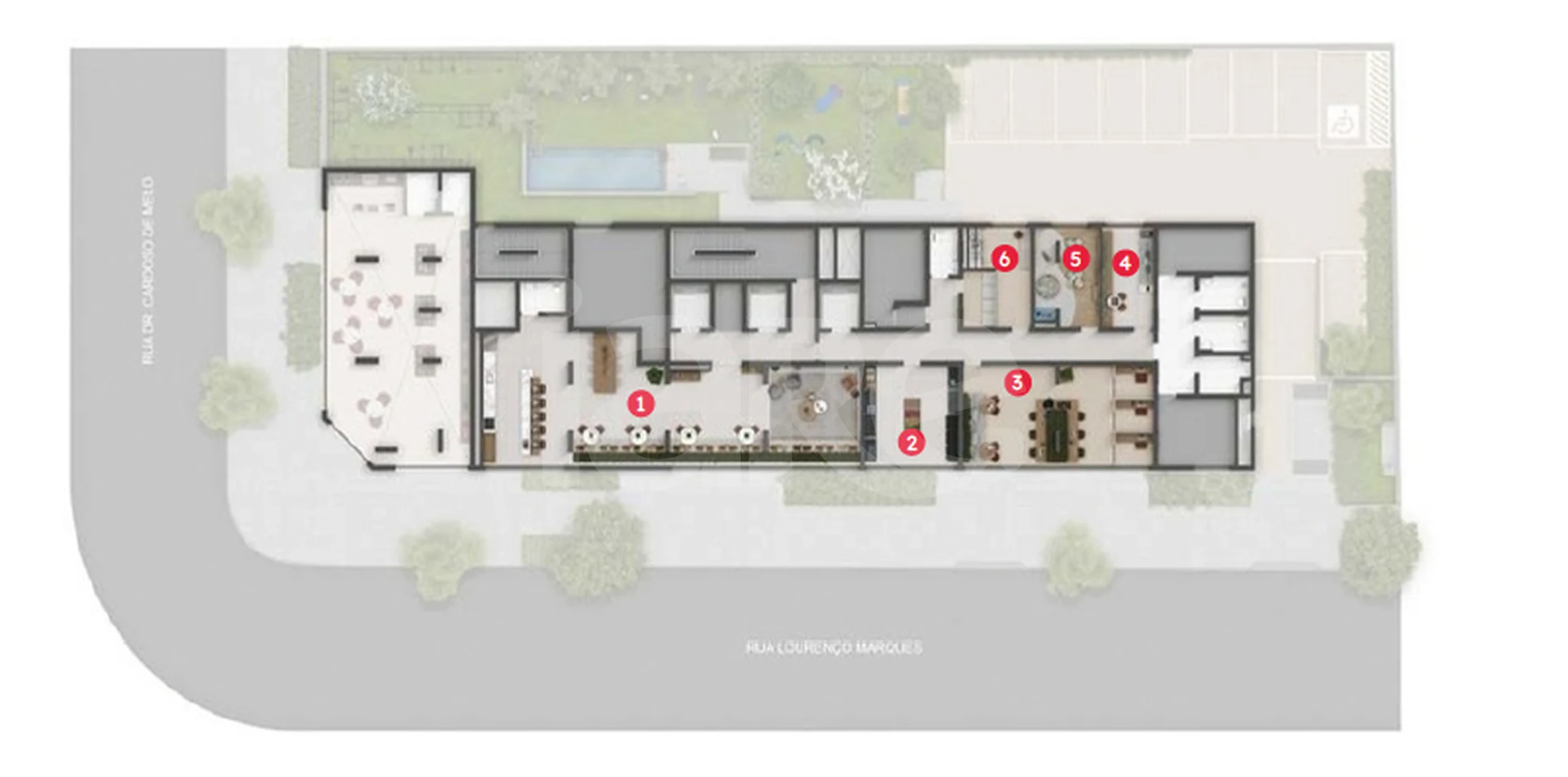 Planta — Pavimento lazer