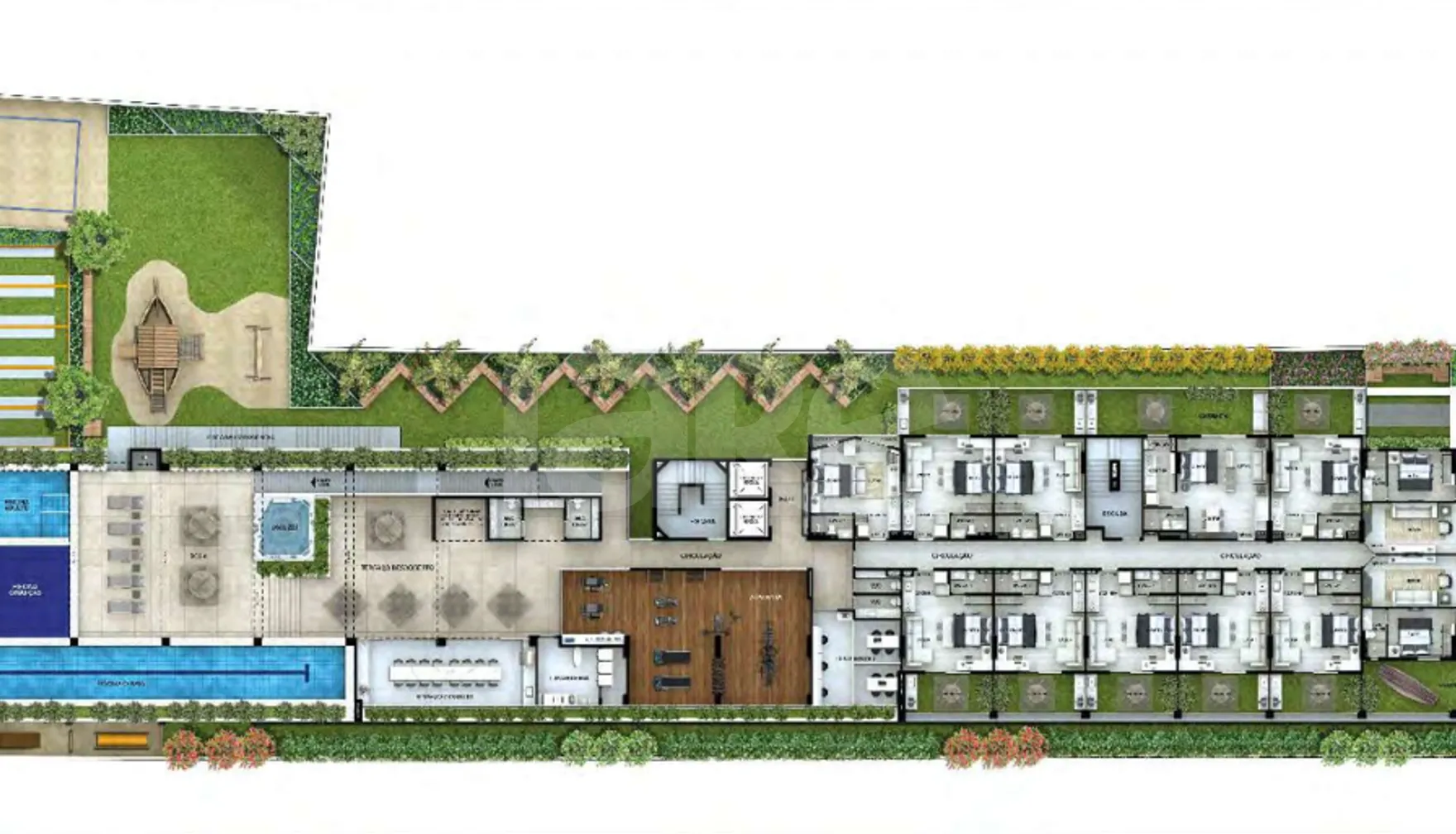 Planta — Pavimento lazer