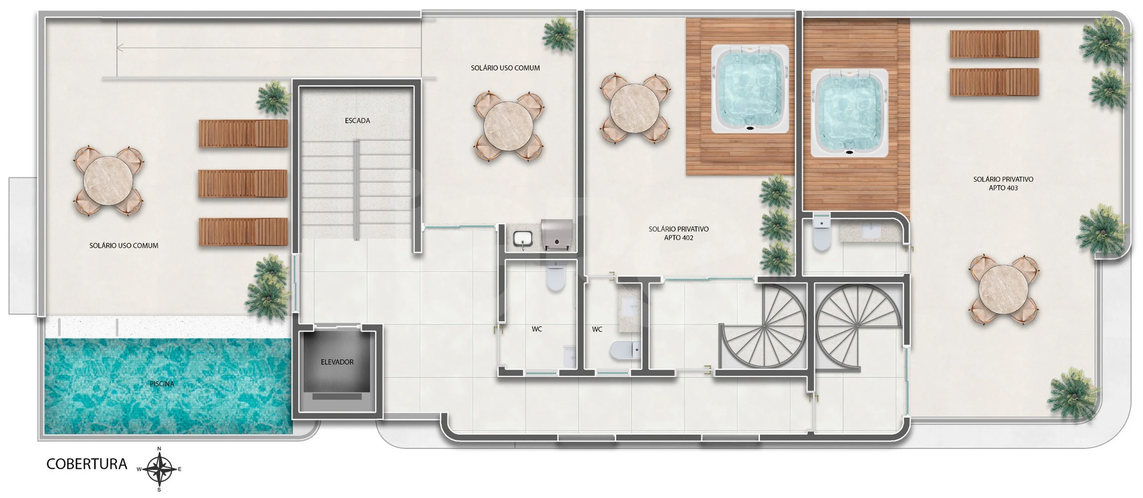 Planta — Pavimento rooftop
