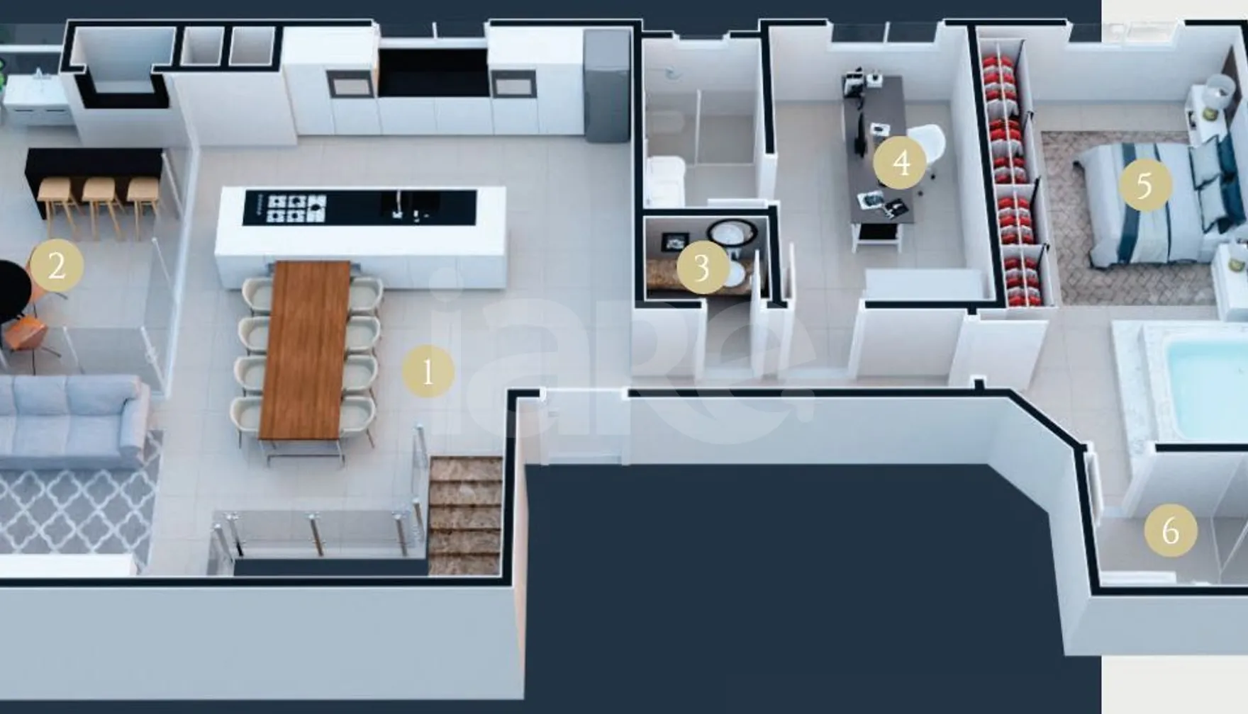 Planta — Apartamento 226,15 m²