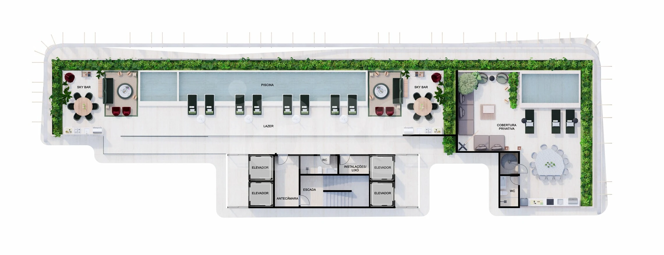 Planta — Pavimento 34