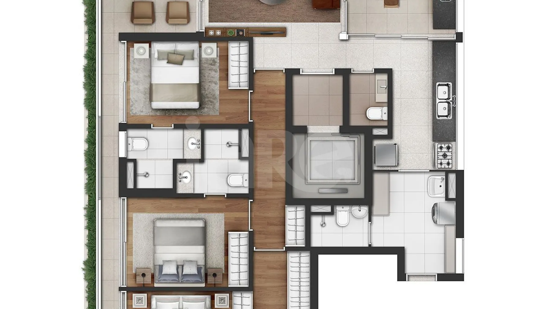 Planta — Apartamento 150,1 m²