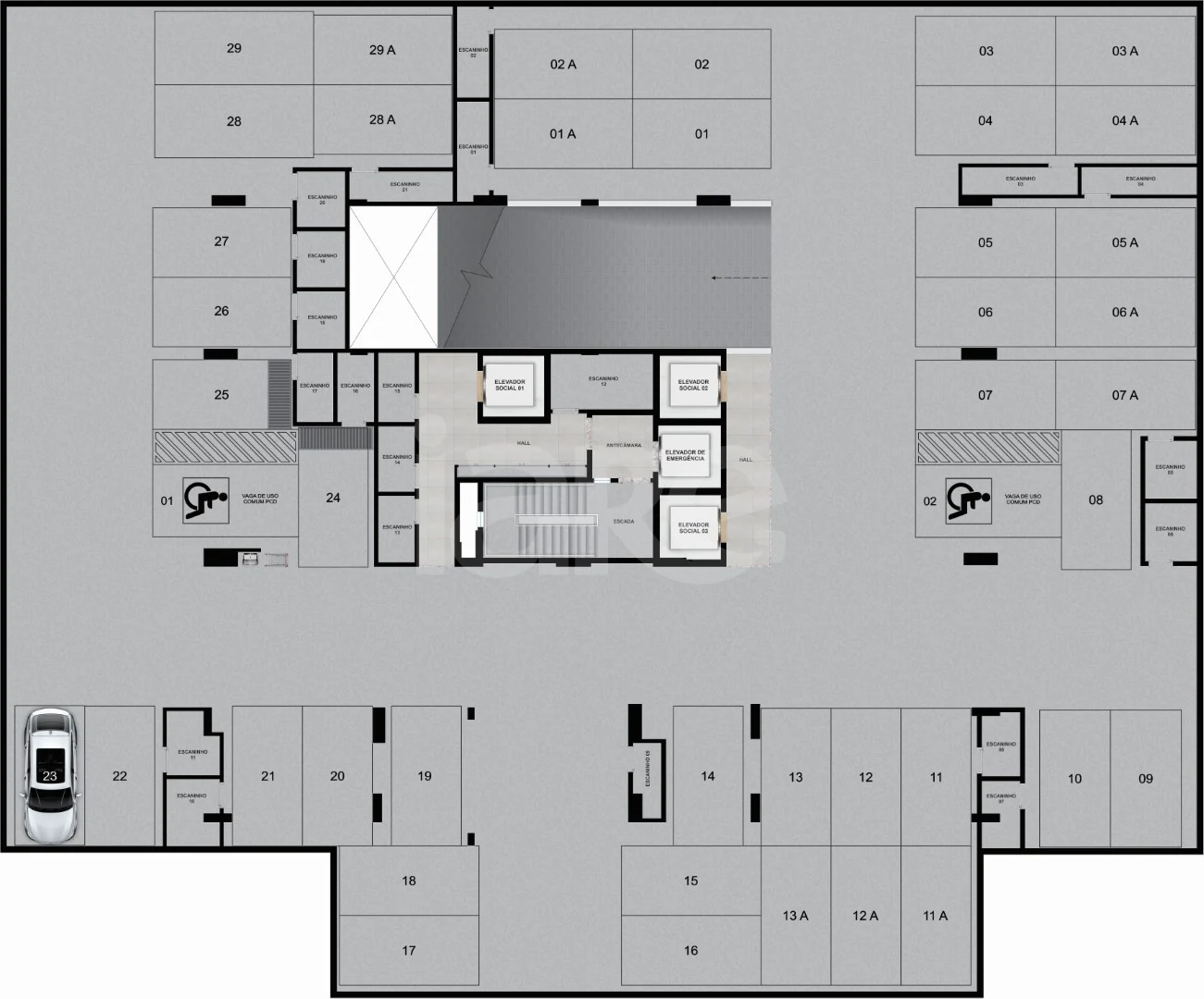 Planta — Pavimento subsolo 2