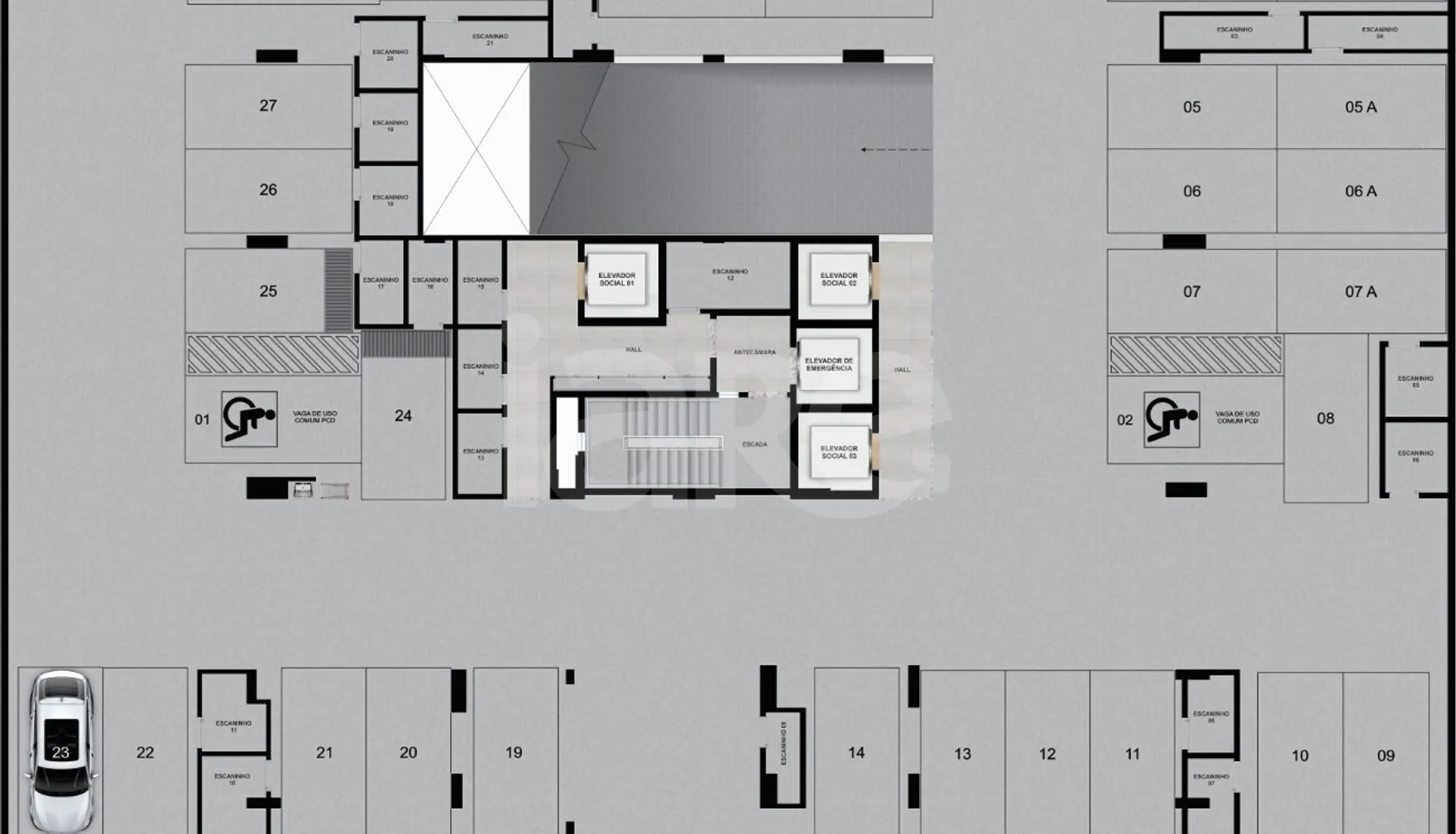 Planta — Pavimento subsolo 2