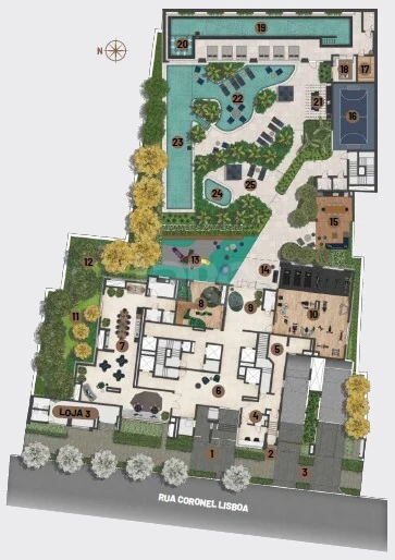 Planta — Pavimento lazer