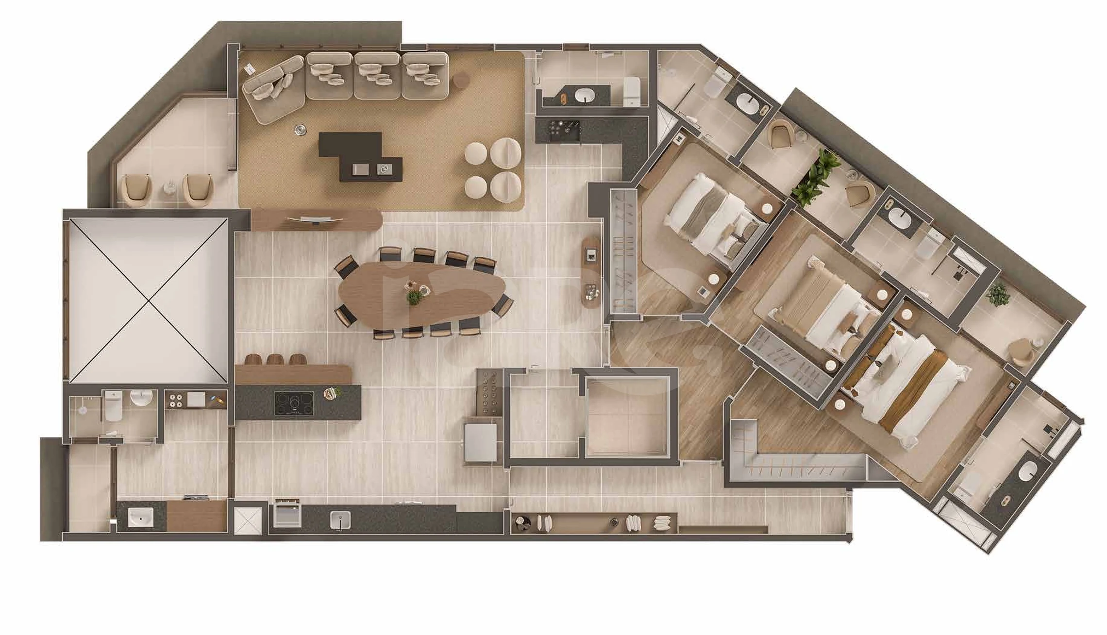 Planta — Garden 189,2 m²