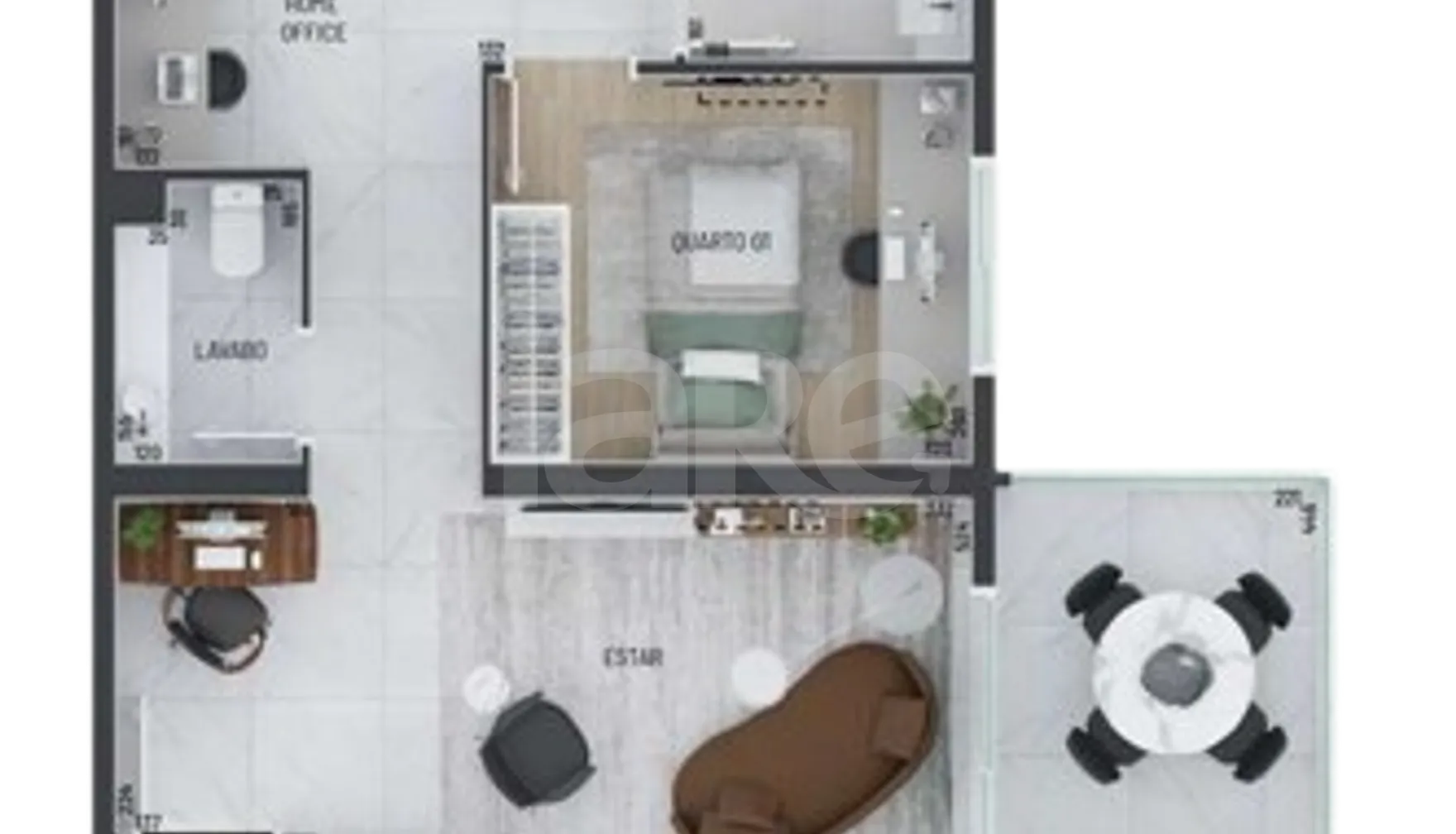 Planta — Apartamento 129,59 m²