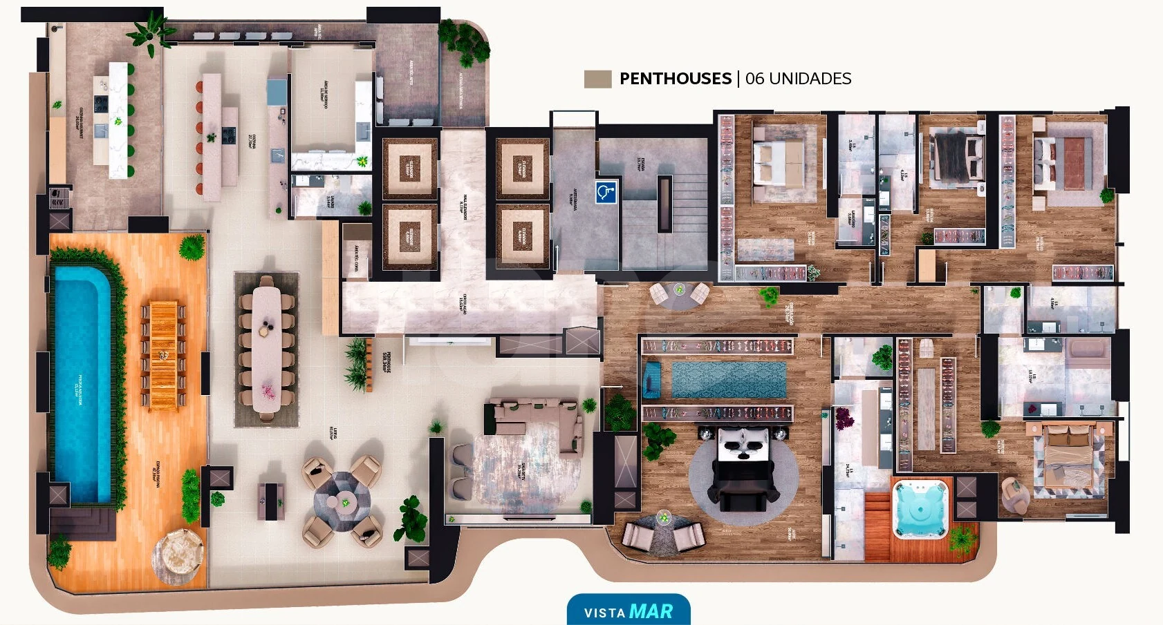 Planta — Pavimento penthouse