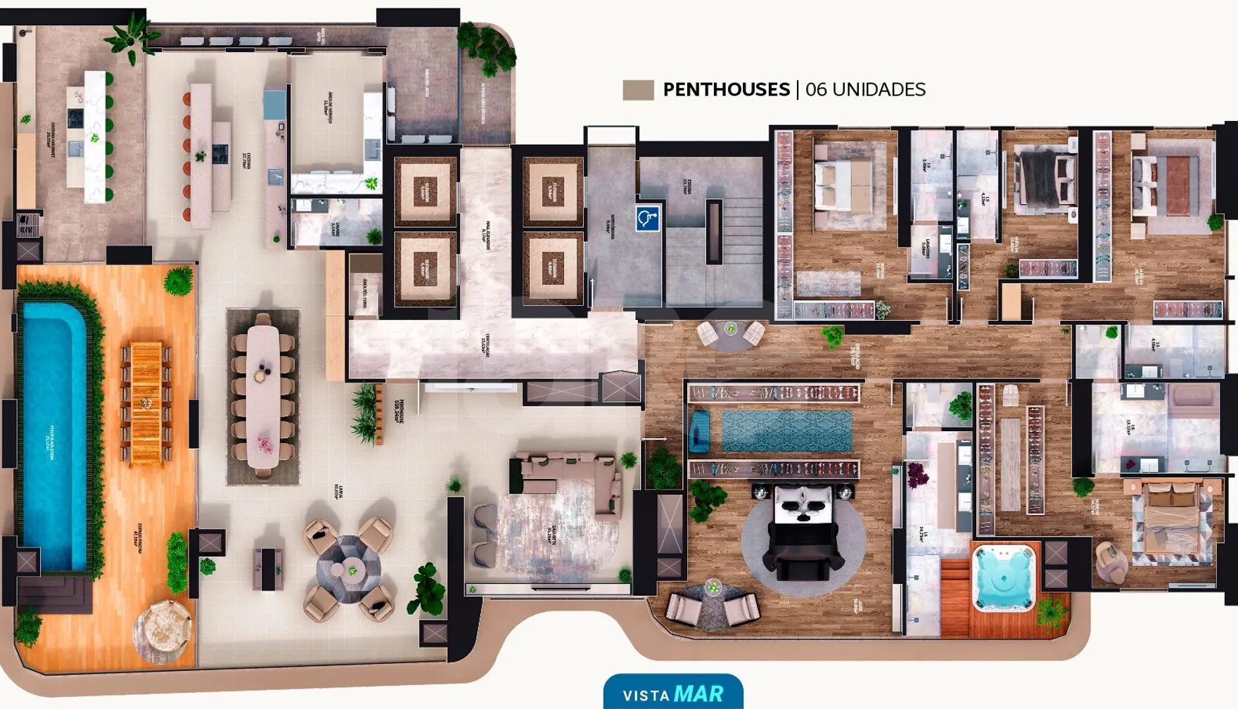 Planta — Pavimento penthouse