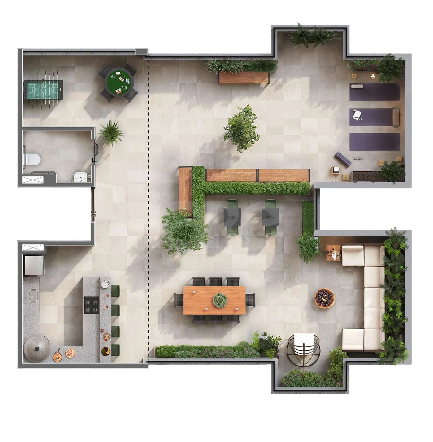 Planta — Pavimento rooftop