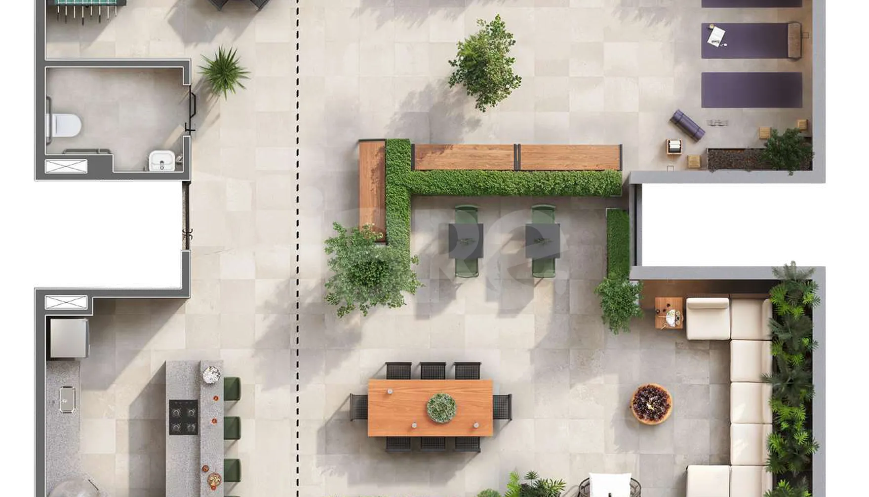 Planta — Pavimento rooftop