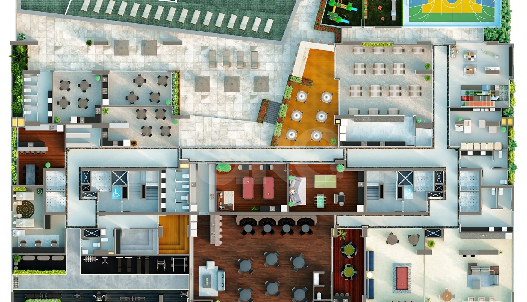 Planta — Pavimento lazer