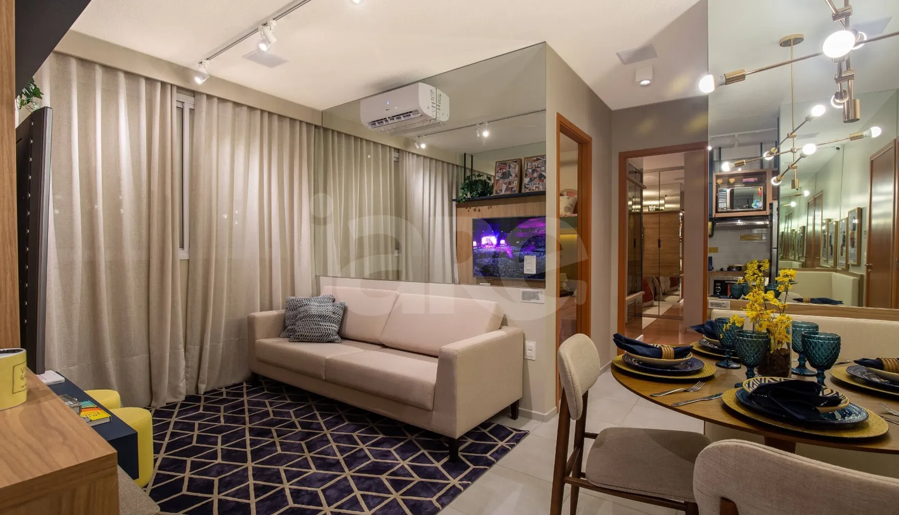 Parque América Cancún - Apartamento com 63,83 m², em Parque Santa Cecília — foto 2