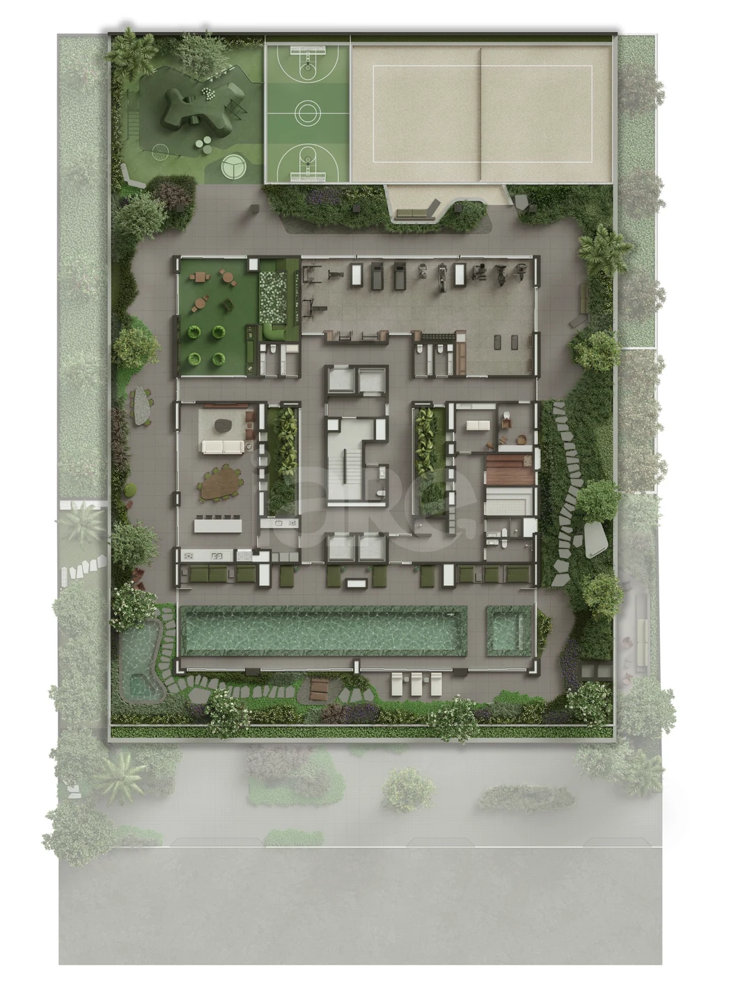 Planta — Pavimento lazer