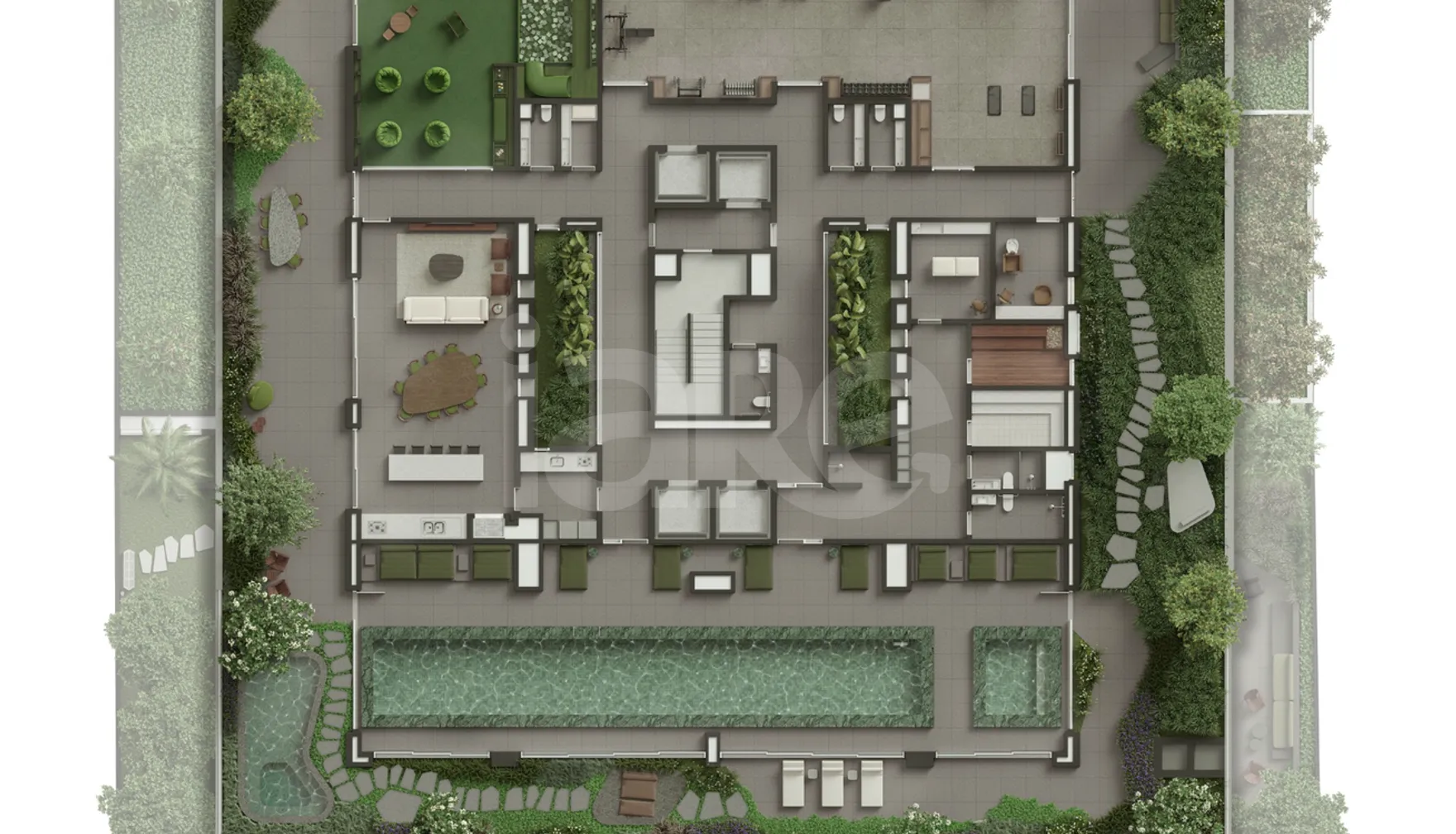 Planta — Pavimento lazer
