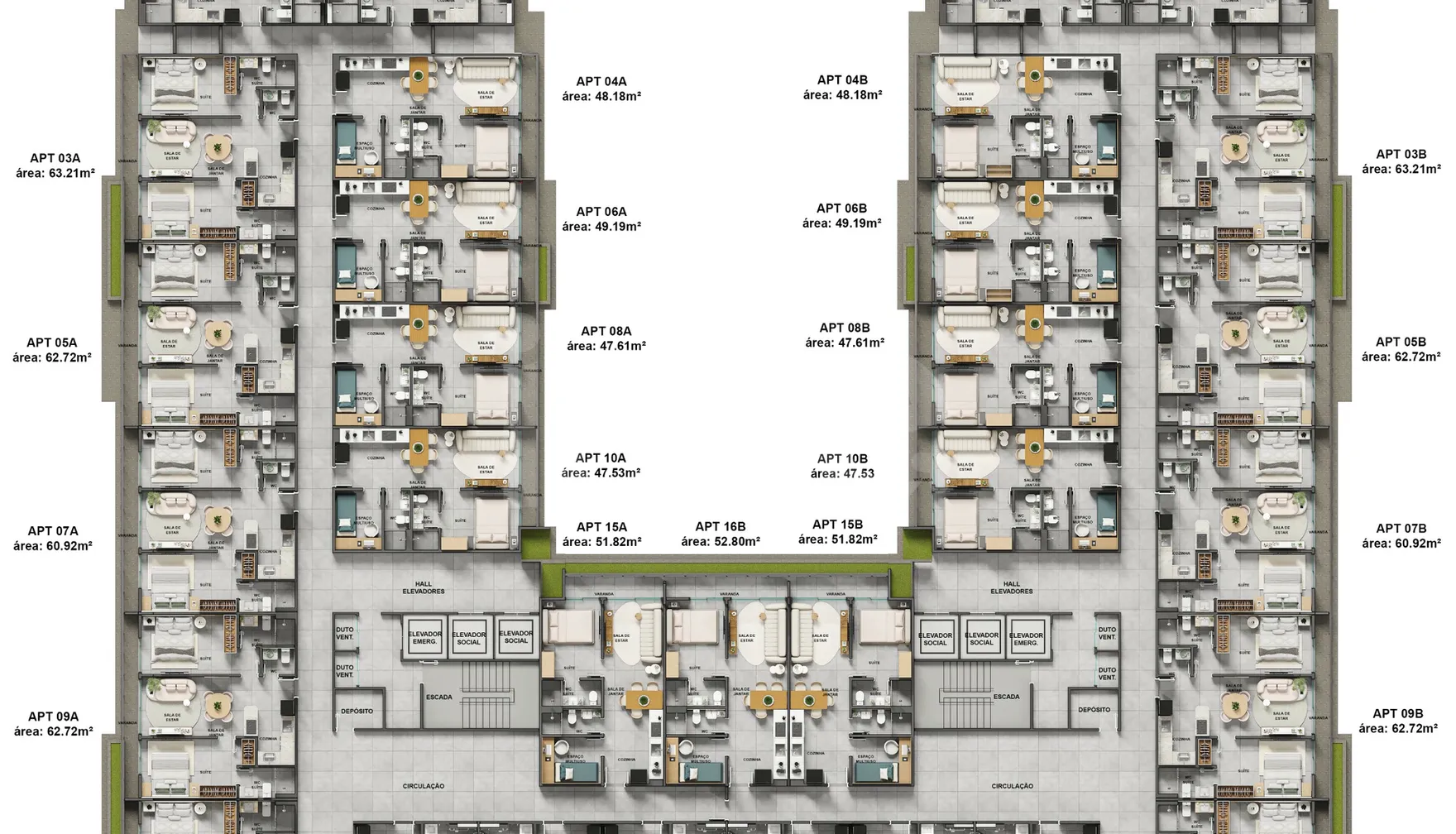 Planta — Pavimento 8