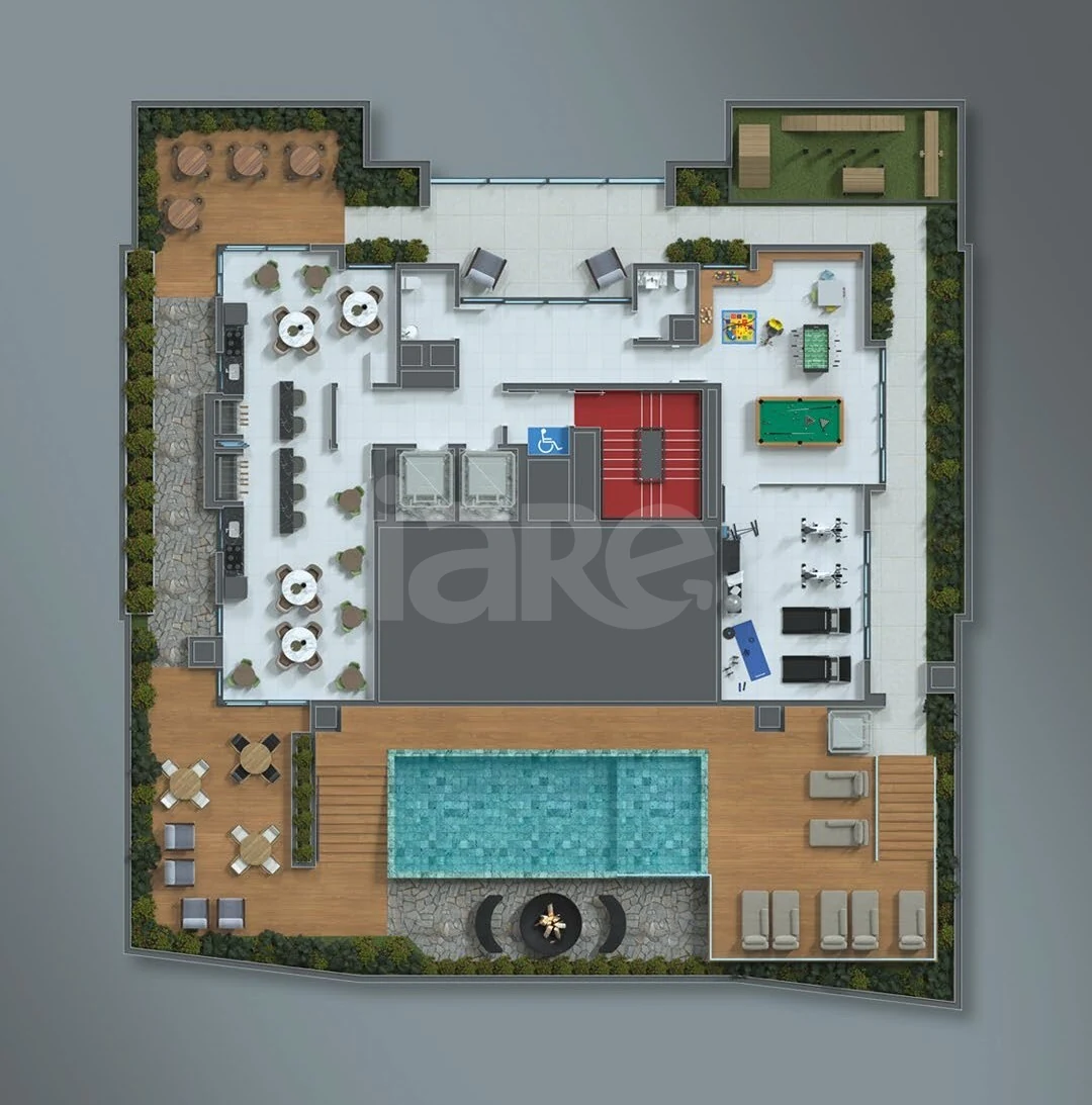 Planta — Pavimento lazer