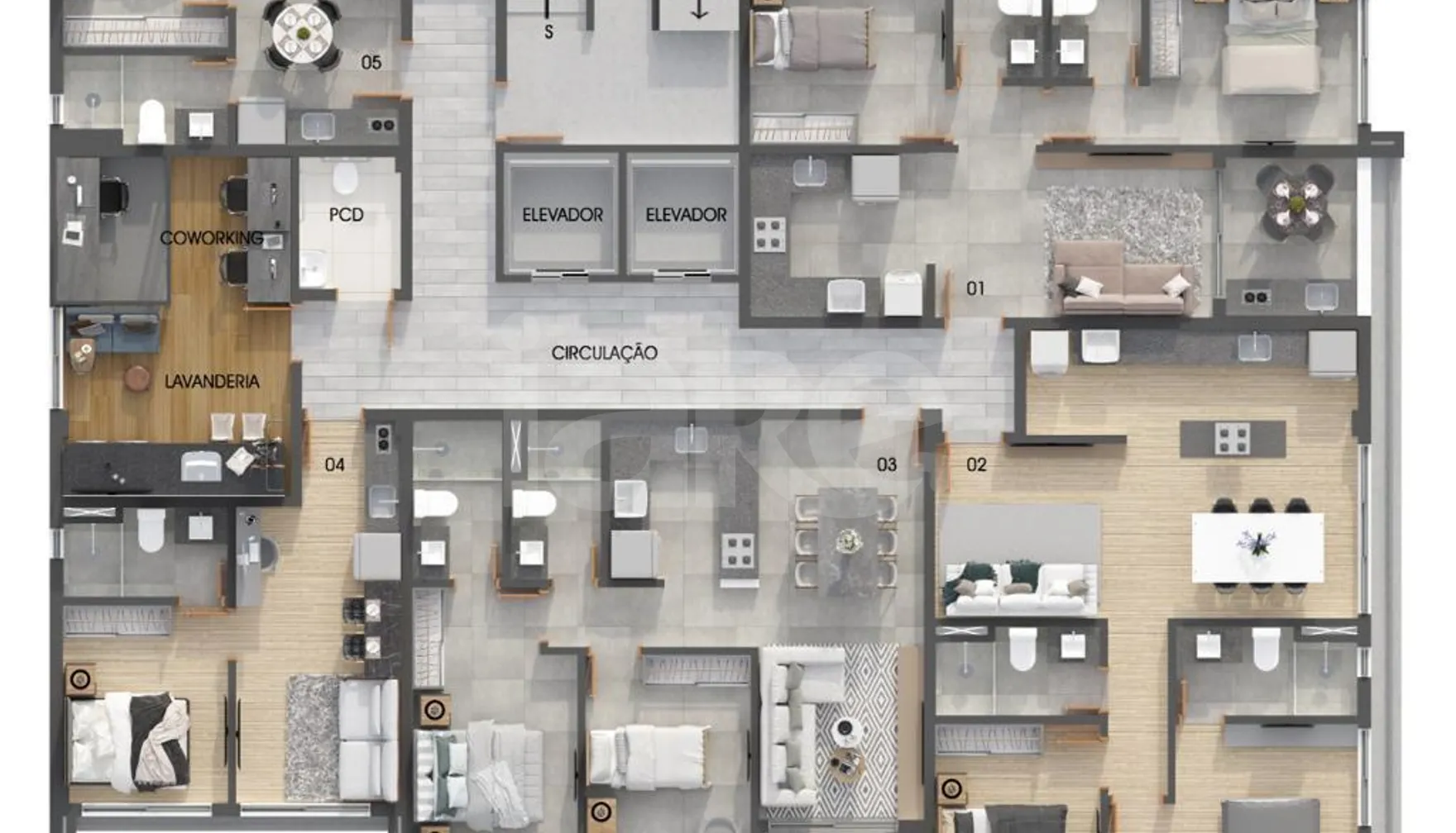 Planta — Pavimento 1