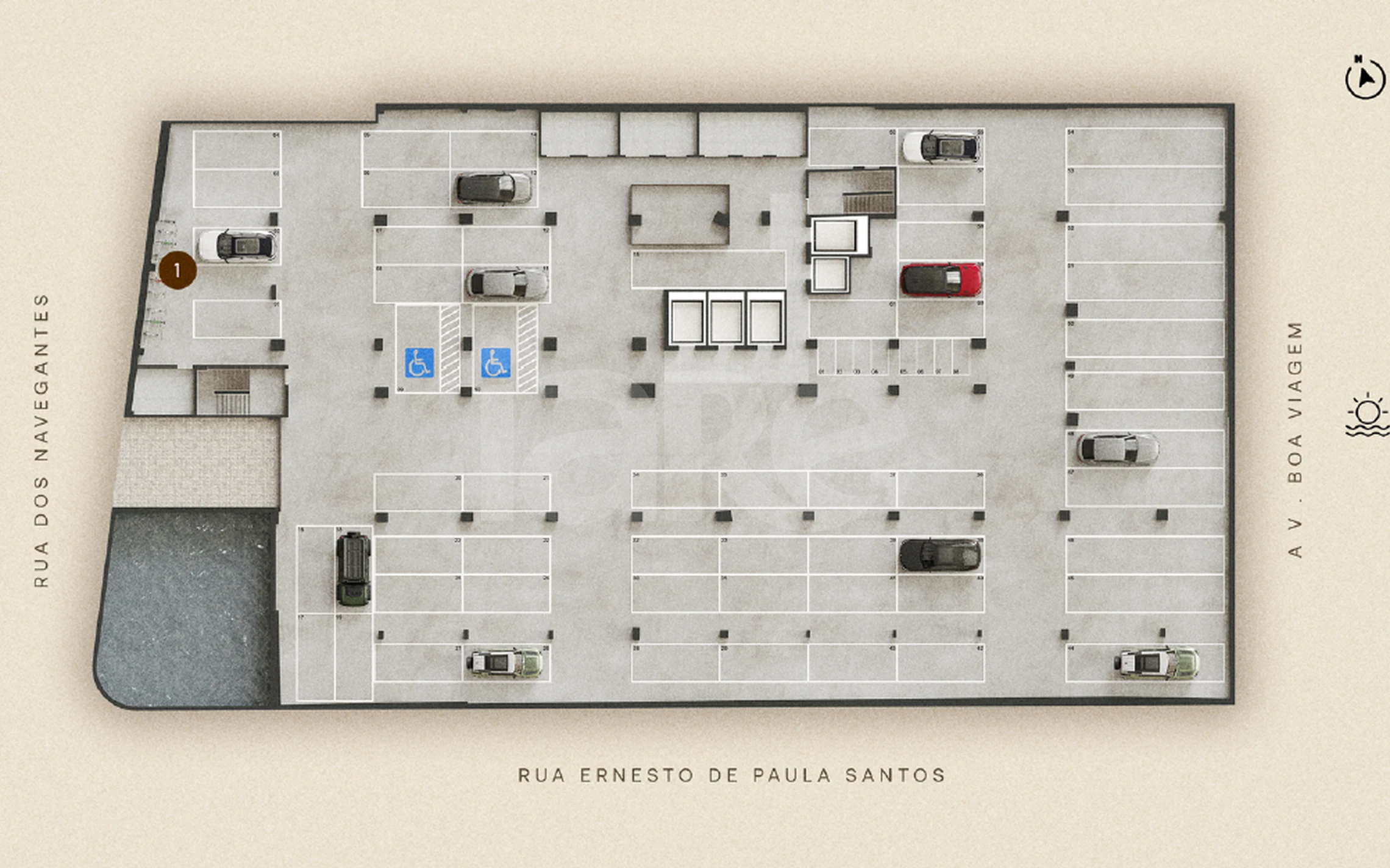 Planta — Pavimento garagem