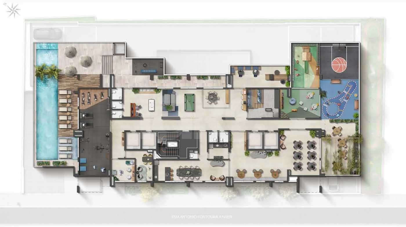 Planta — Pavimento lazer