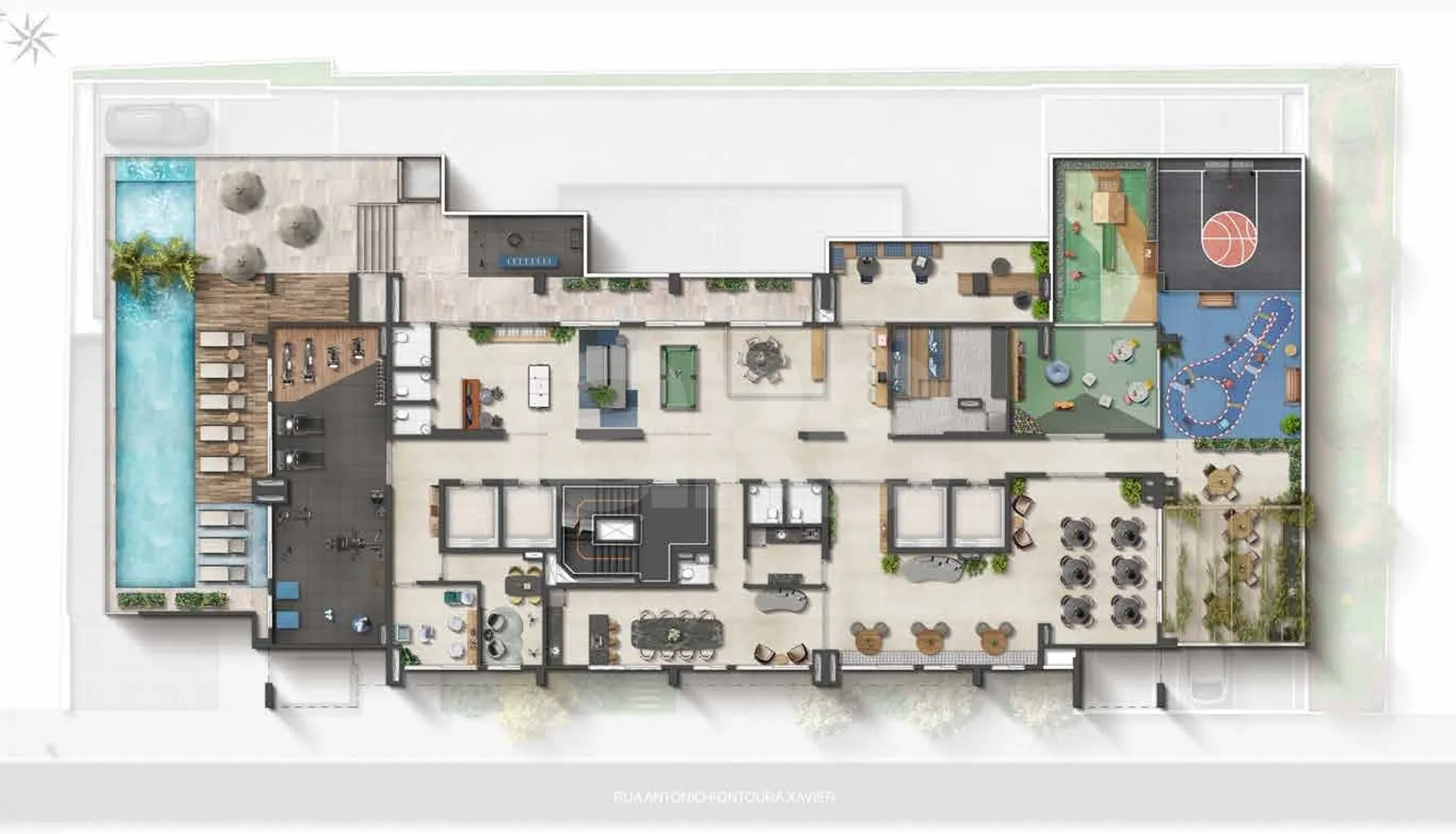 Planta — Pavimento lazer