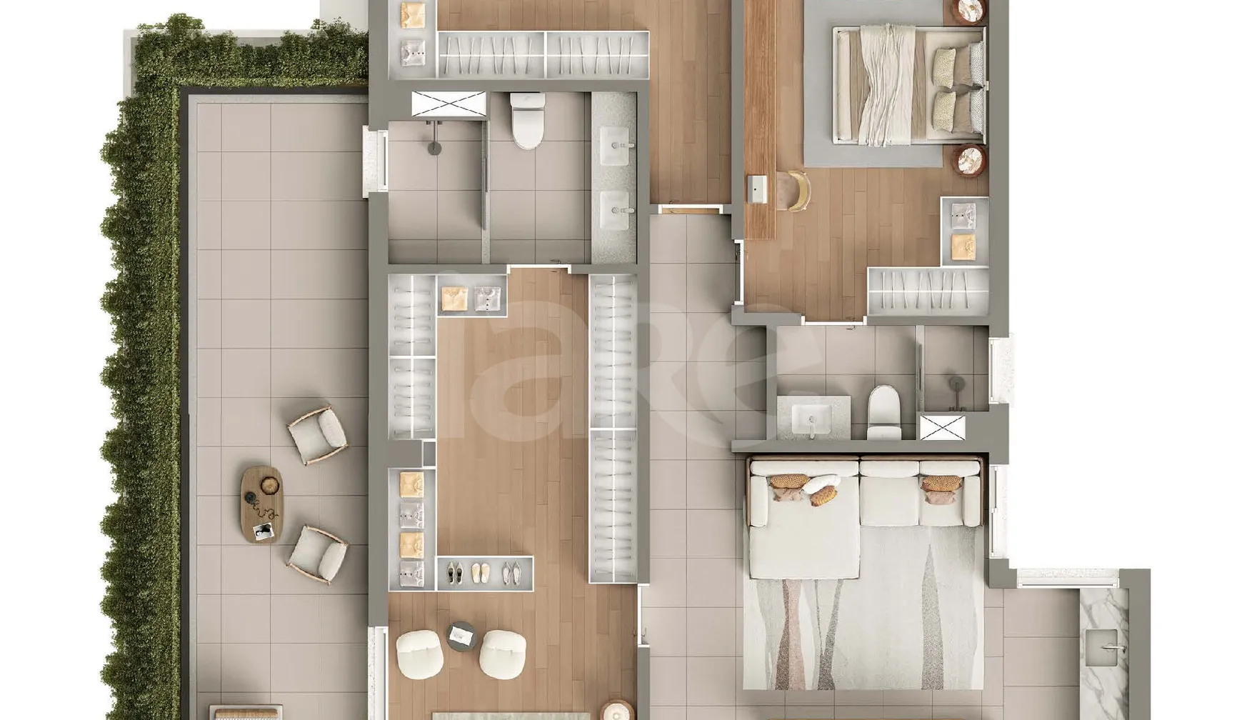 Planta — Cobertura Duplex 321,46 m²