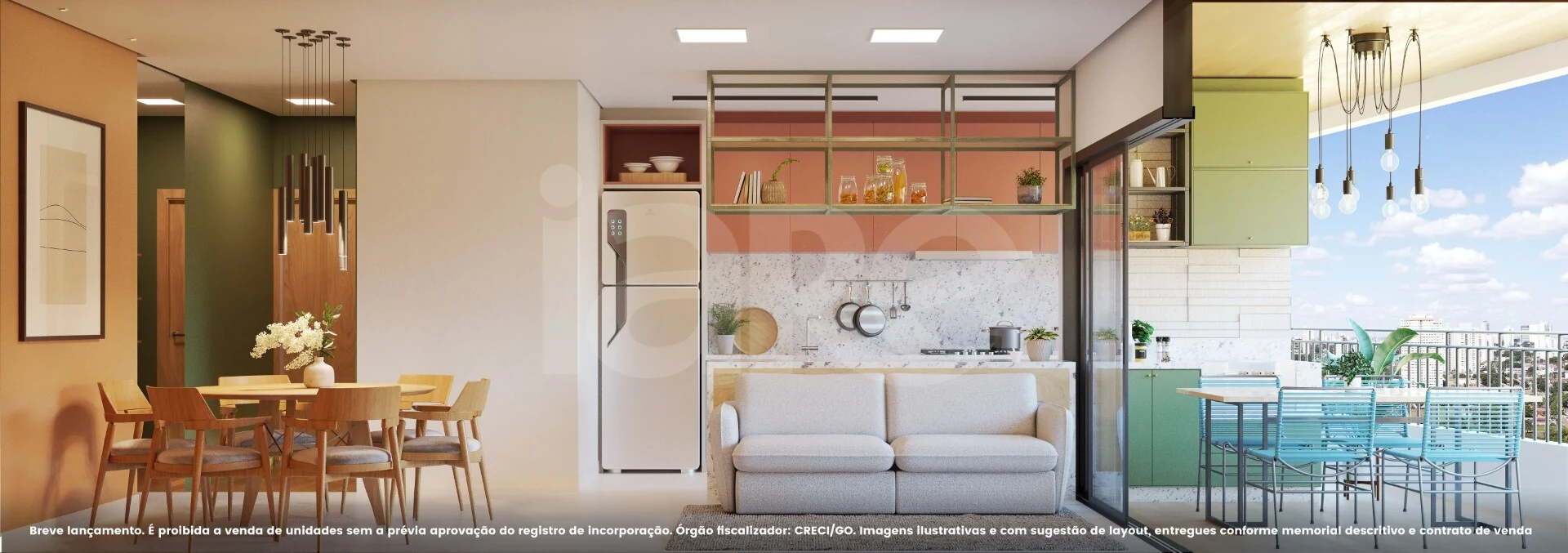 B.Great Bosque dos Buritis - Apartamento com 94,37 m², em Setor Central — foto 2