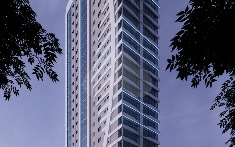 Blue Building - Apartamento com 86 m², em Perequê — foto 2