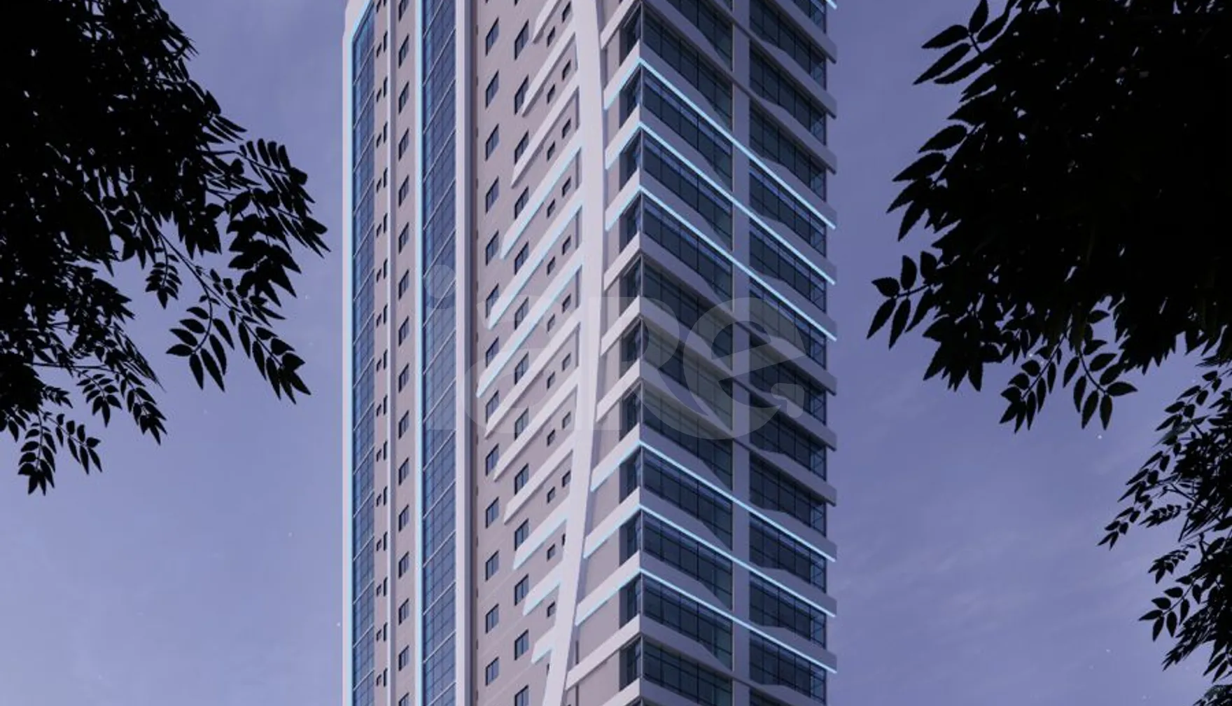 Blue Building - Apartamento com 122 m², em Perequê — foto 2