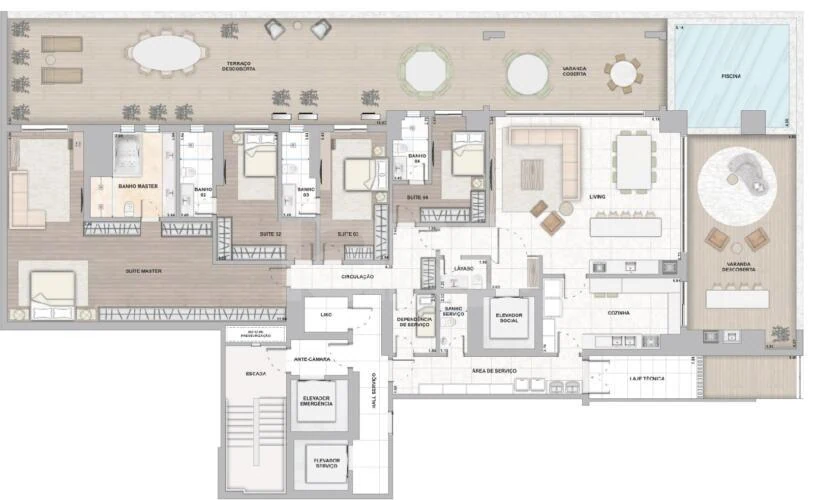 Planta — Garden 506,91 m²