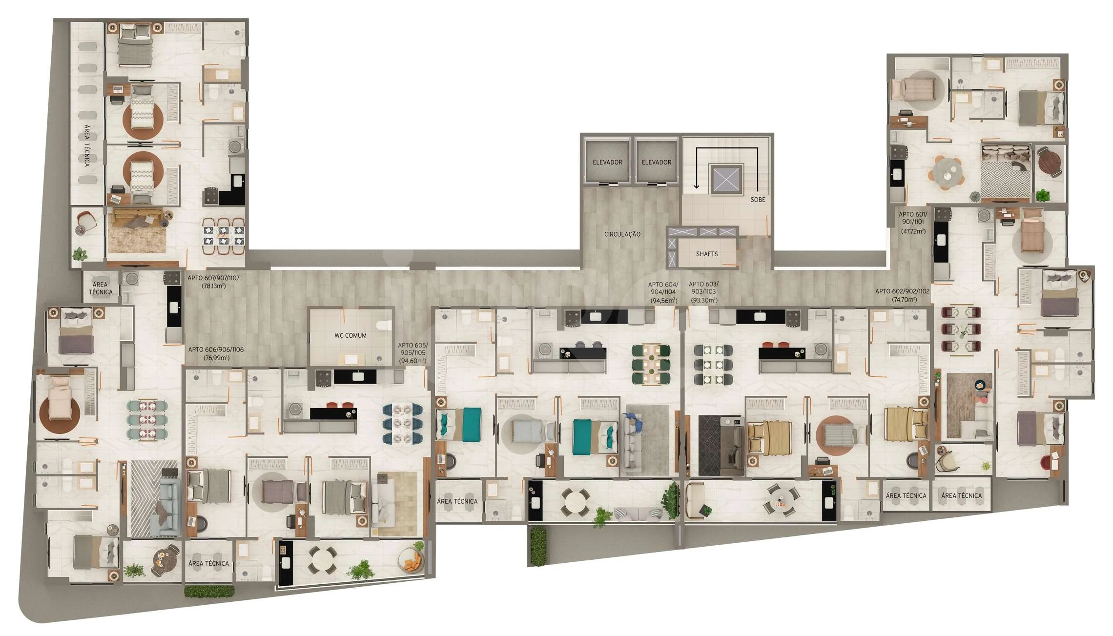 Planta — Pavimento 9