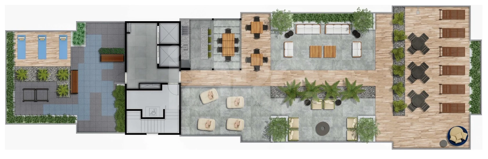 Planta — Pavimento rooftop