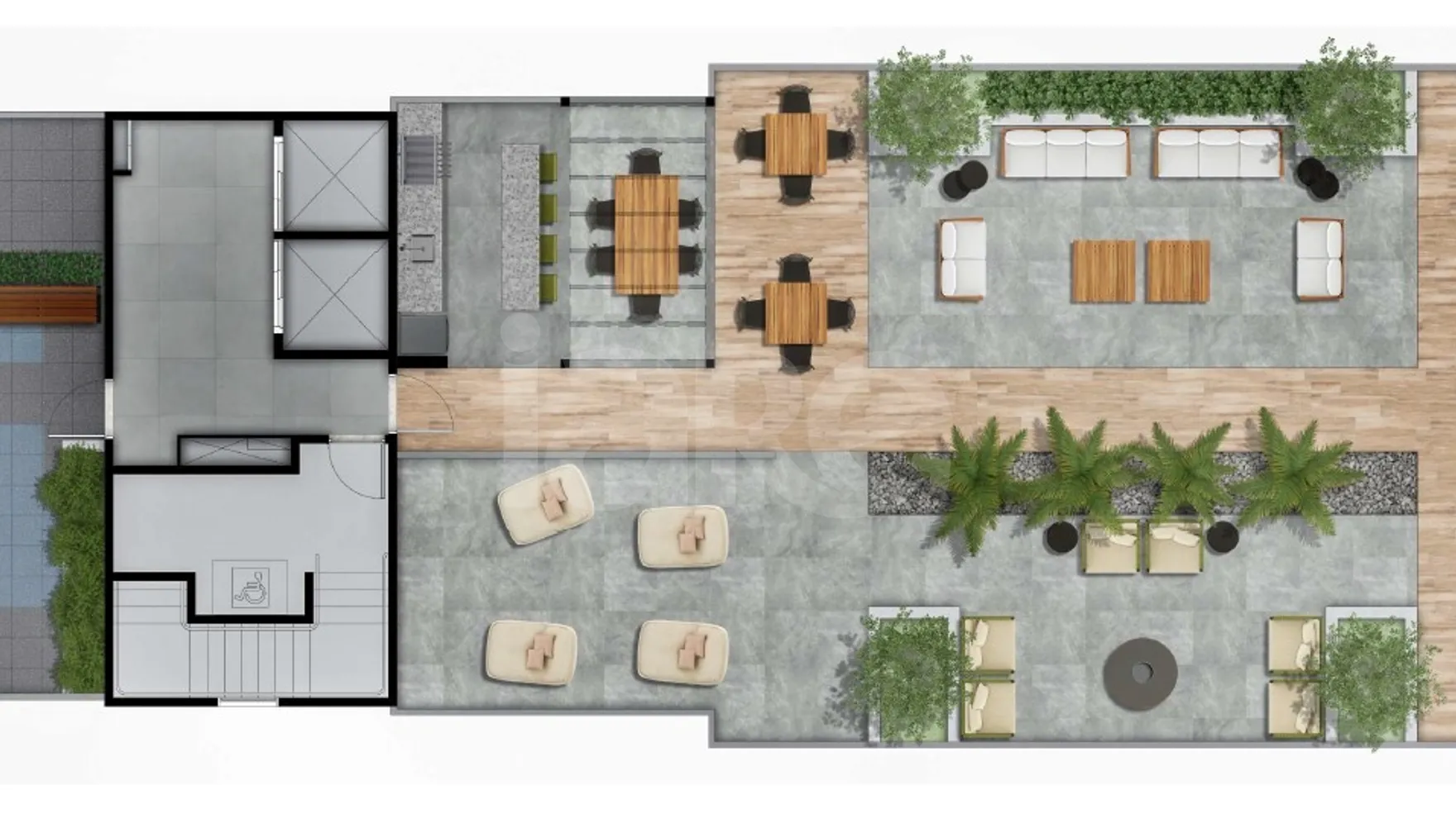 Planta — Pavimento rooftop