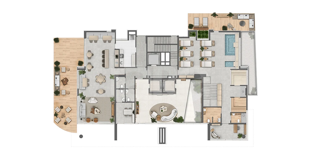 Planta — Pavimento térreo 3